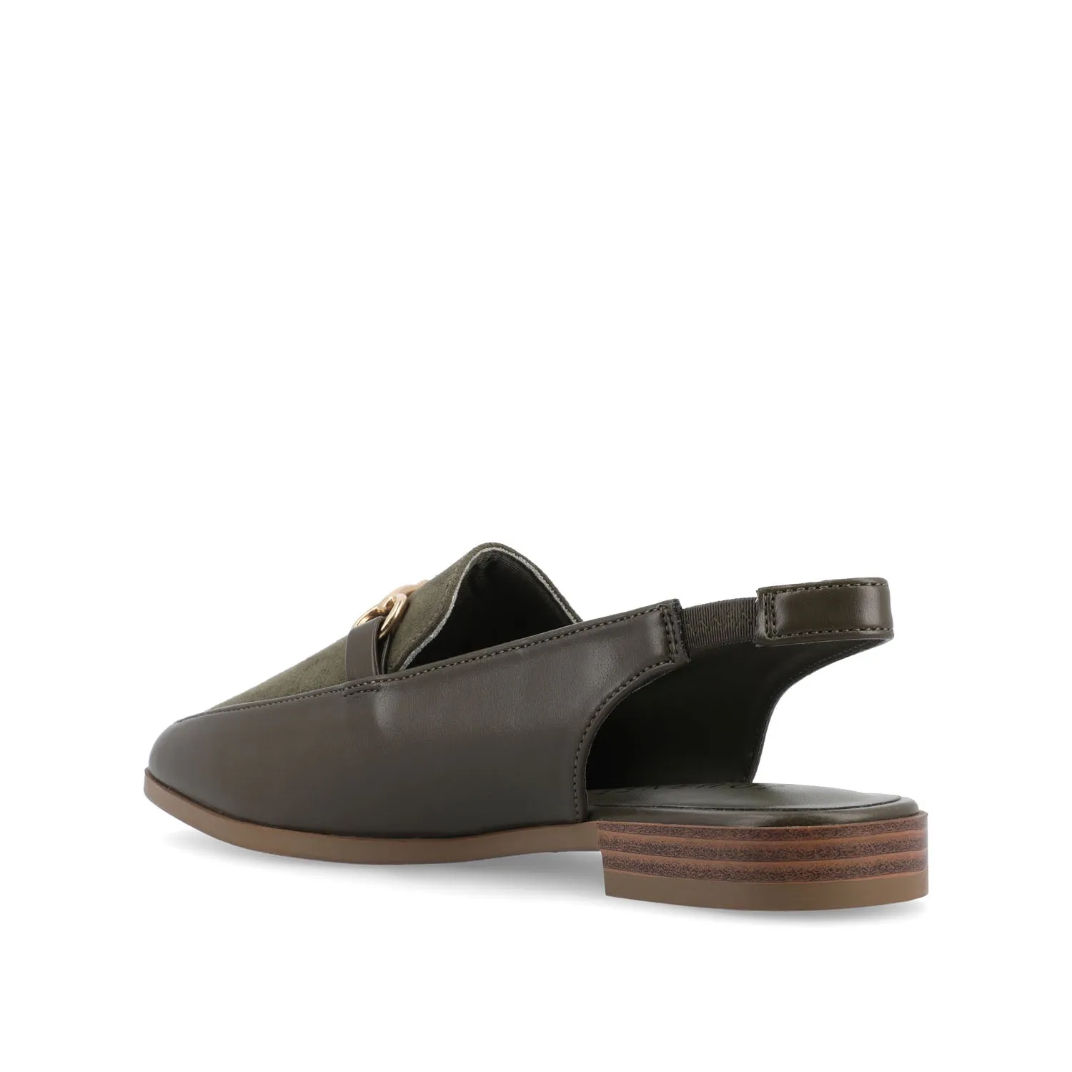 LAINEY LOAFER FLATS IN FAUX LEATHER closed toe