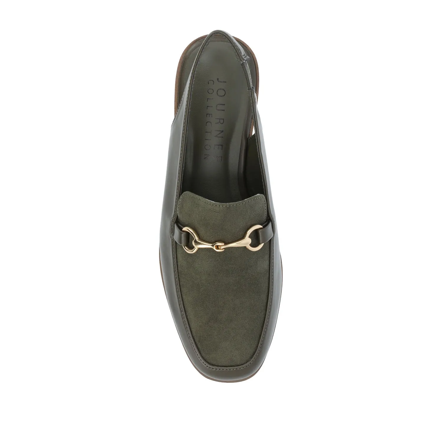 LAINEY LOAFER FLATS IN FAUX LEATHER closed toe