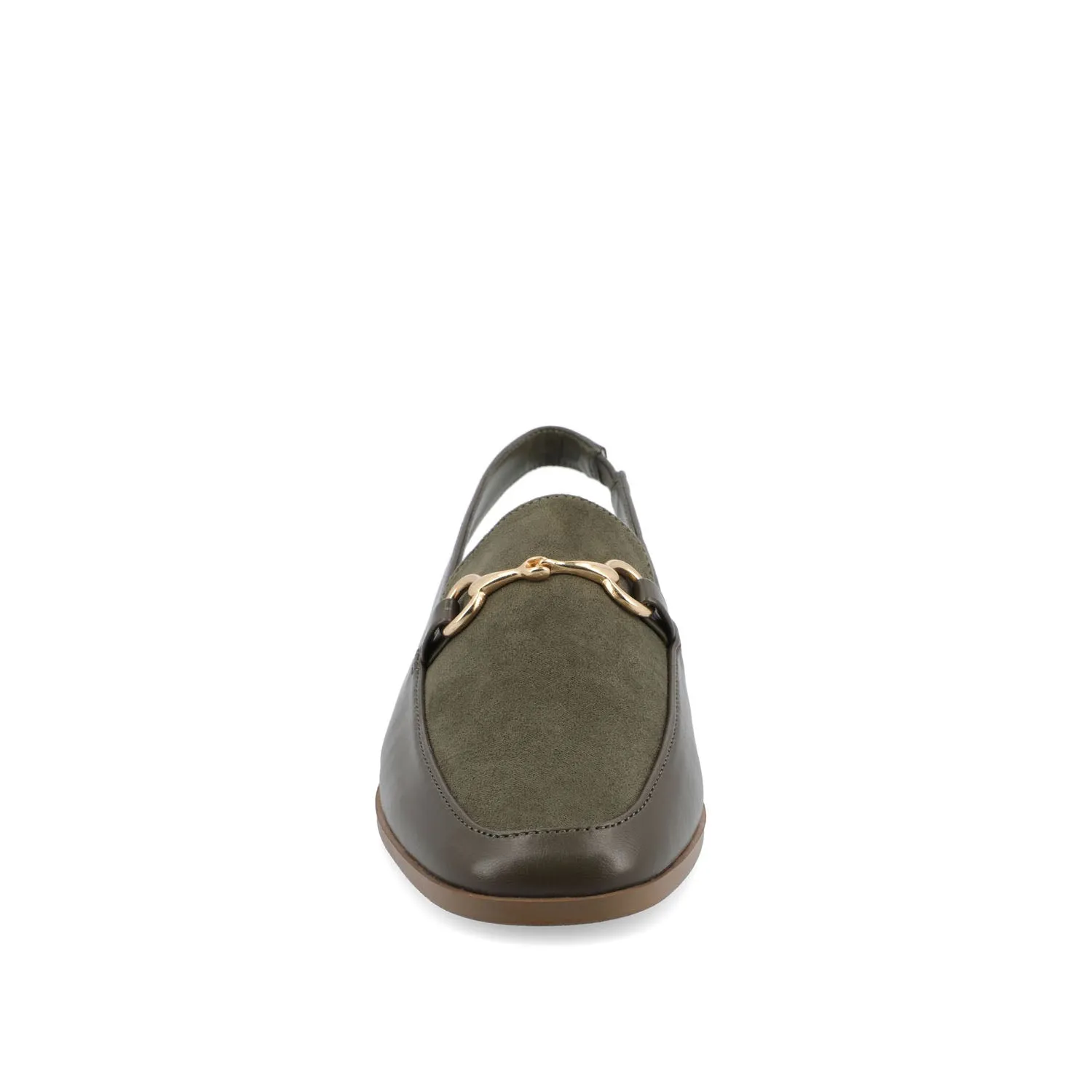 LAINEY LOAFER FLATS IN FAUX LEATHER closed toe