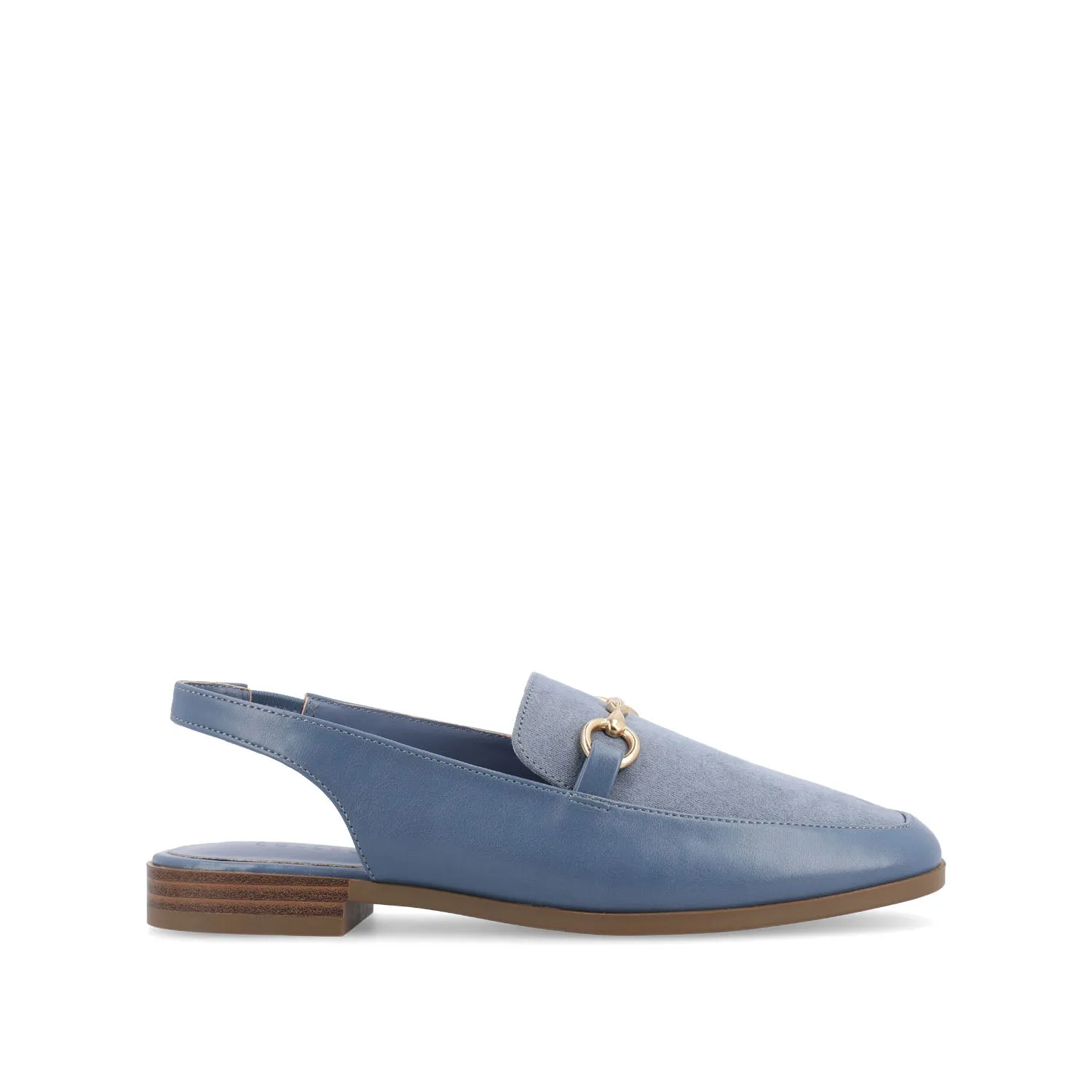 LAINEY LOAFER FLATS IN FAUX LEATHER closed toe