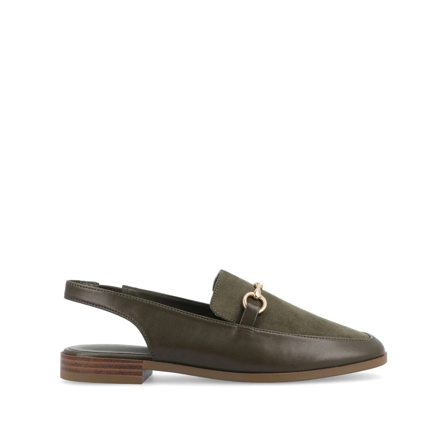 LAINEY LOAFER FLATS IN FAUX LEATHER closed toe