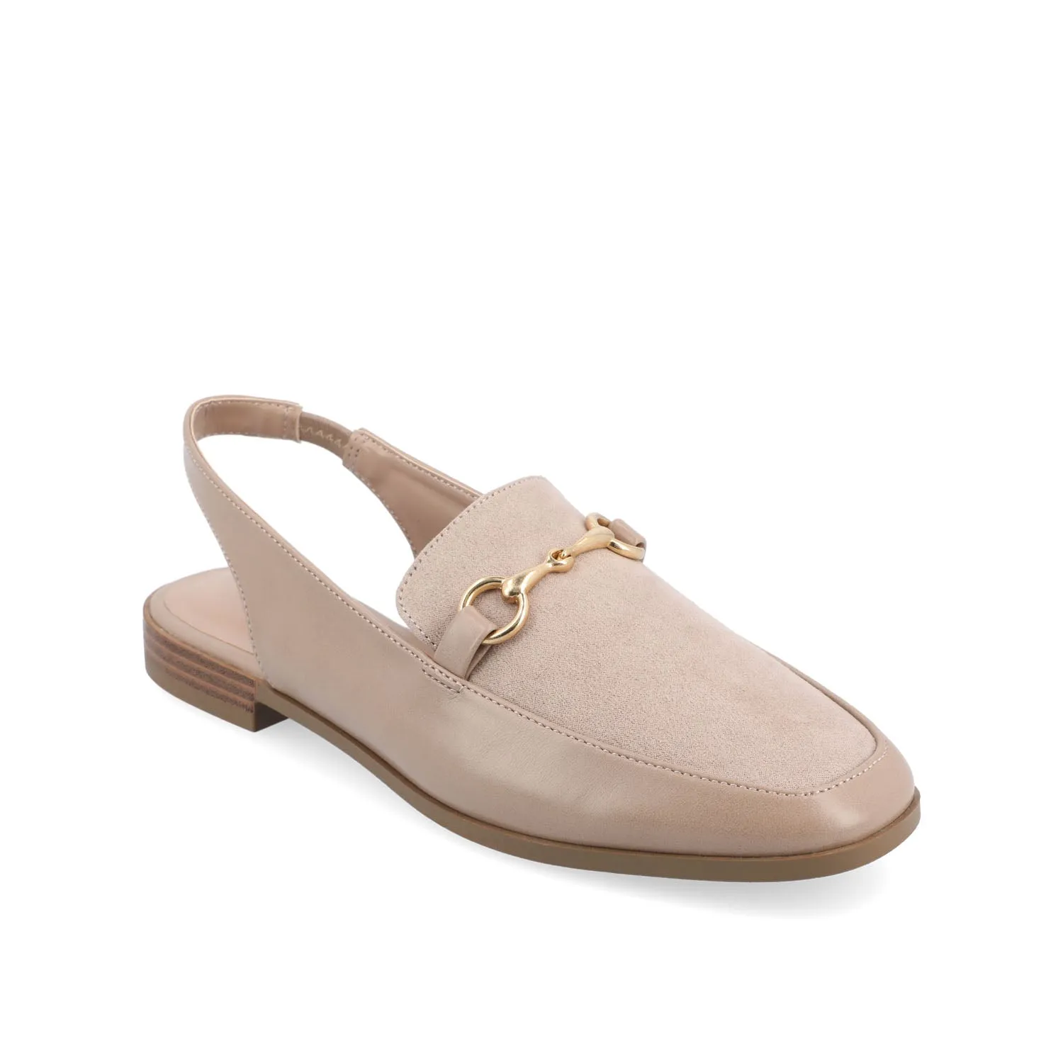 LAINEY LOAFER FLATS IN FAUX LEATHER closed toe
