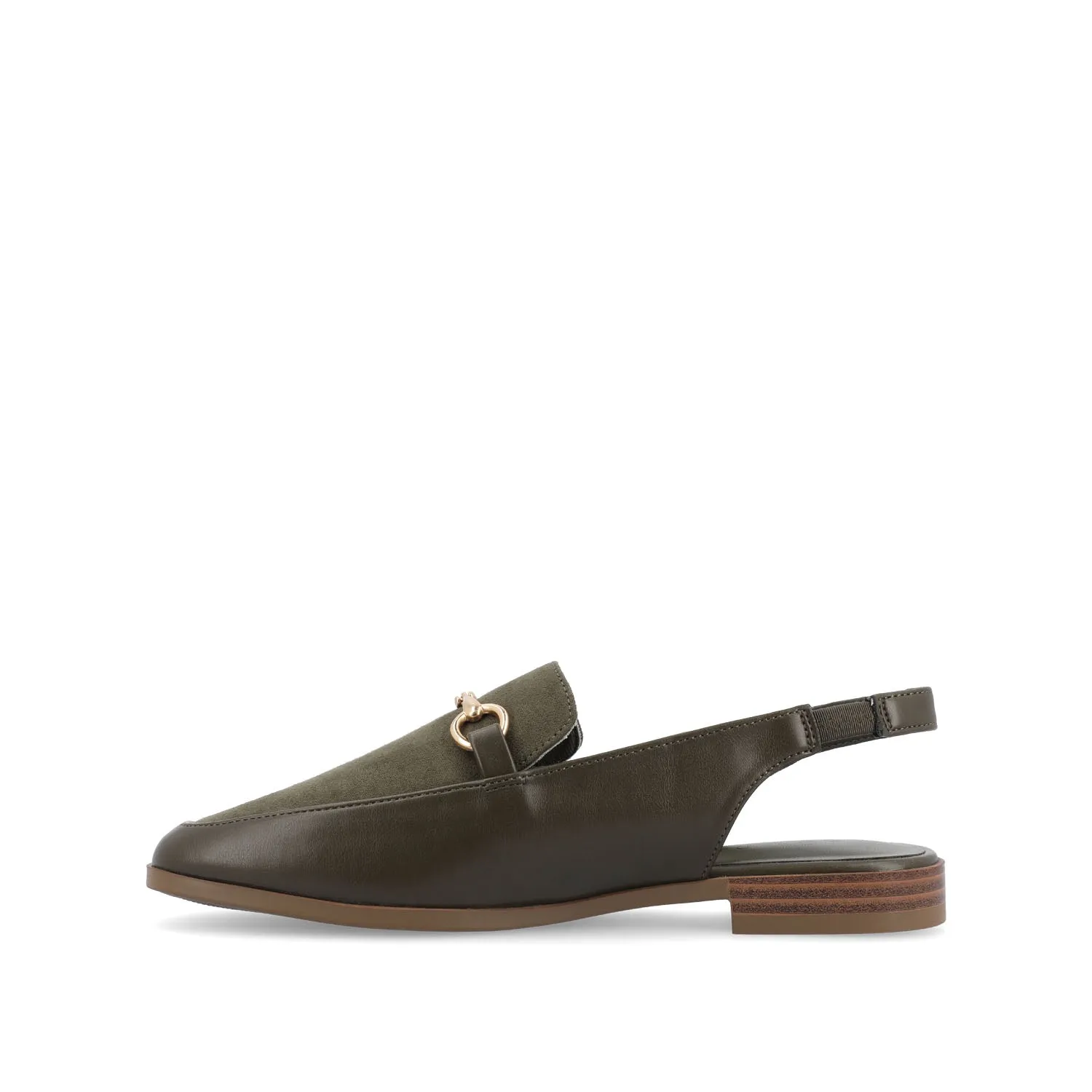 LAINEY LOAFER FLATS IN FAUX LEATHER closed toe