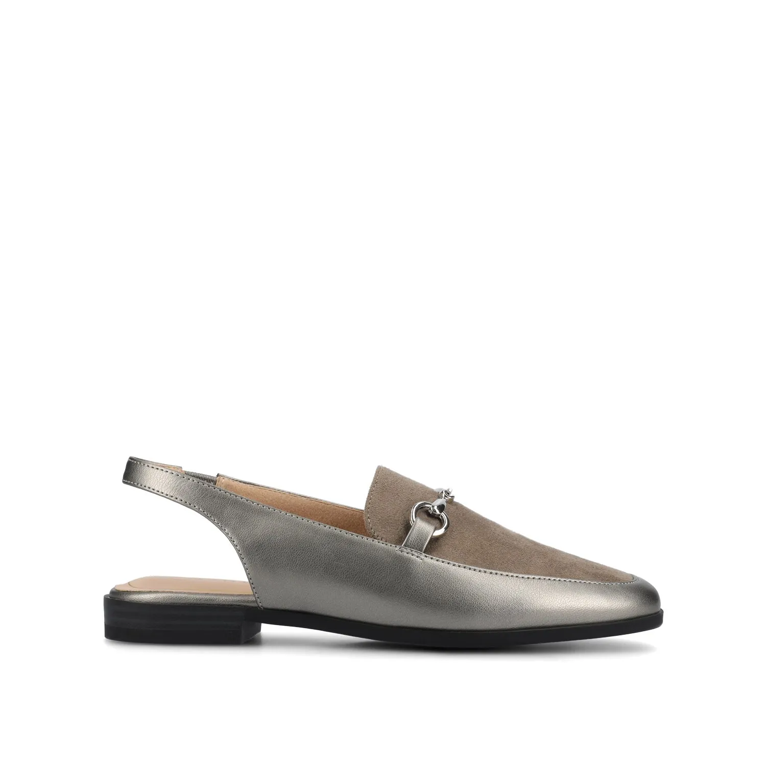 LAINEY LOAFER FLATS IN FAUX LEATHER closed toe