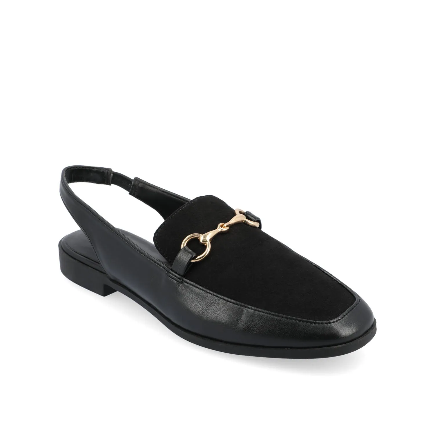 LAINEY LOAFER FLATS IN FAUX LEATHER closed toe