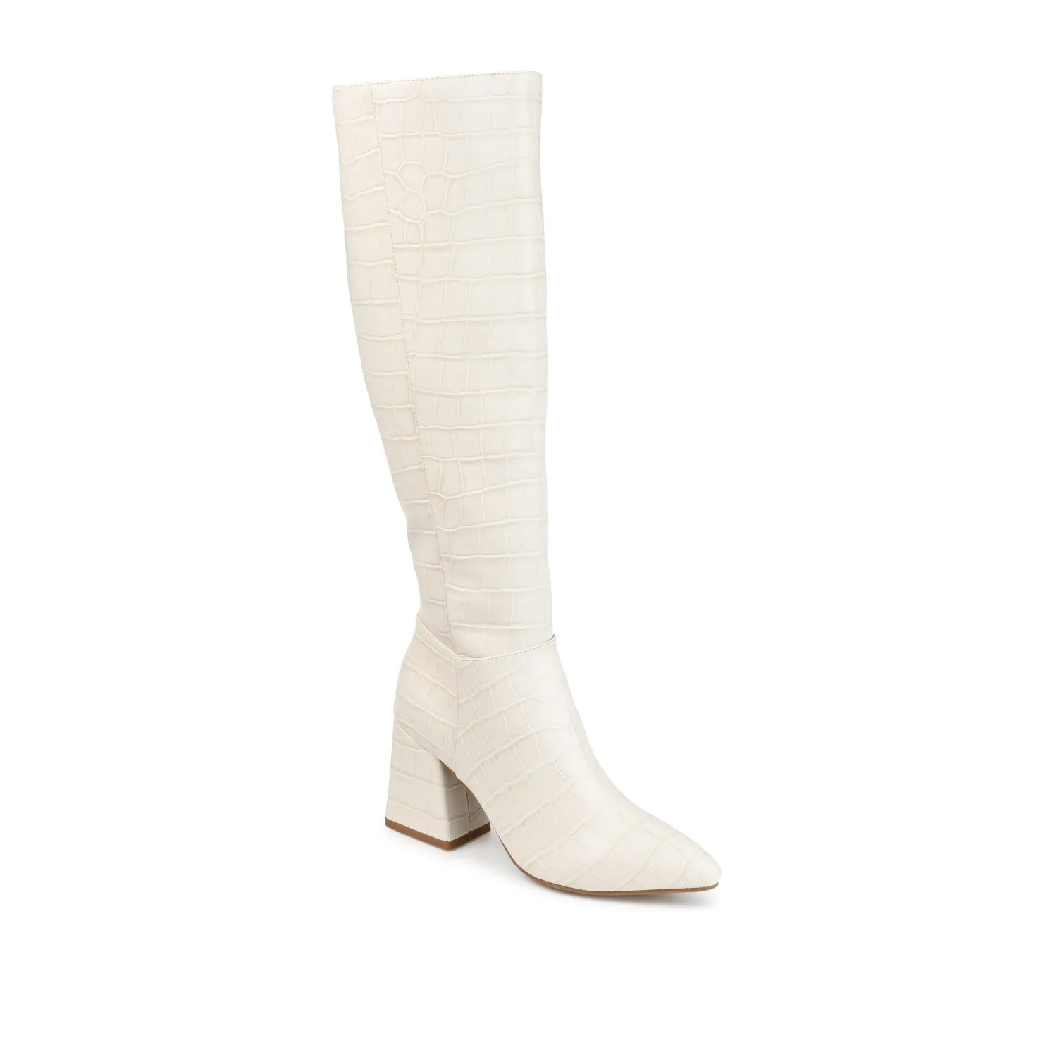 LANDREE KNEE-HIGH BOOTS IN FAUX LEATHER road trip