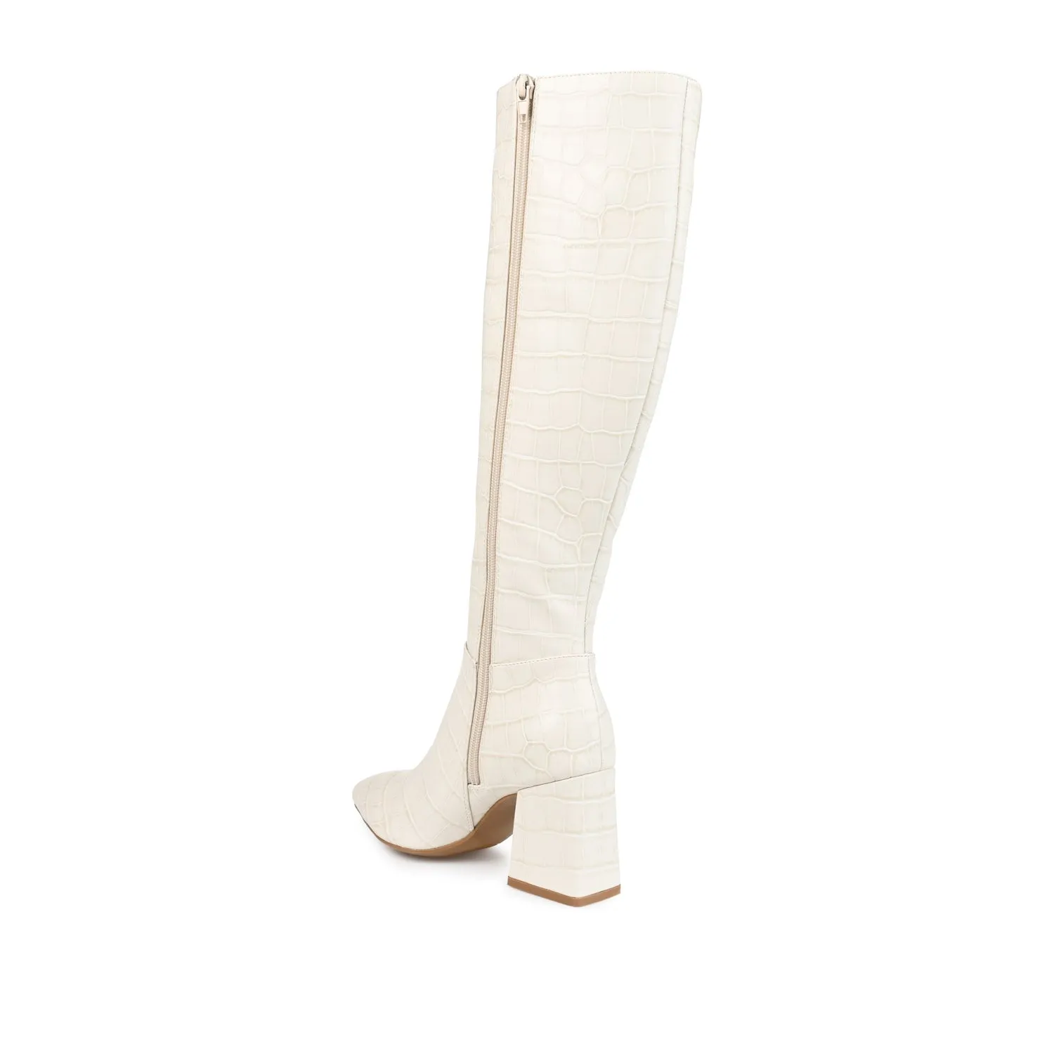 LANDREE KNEE-HIGH BOOTS IN FAUX LEATHER road trip