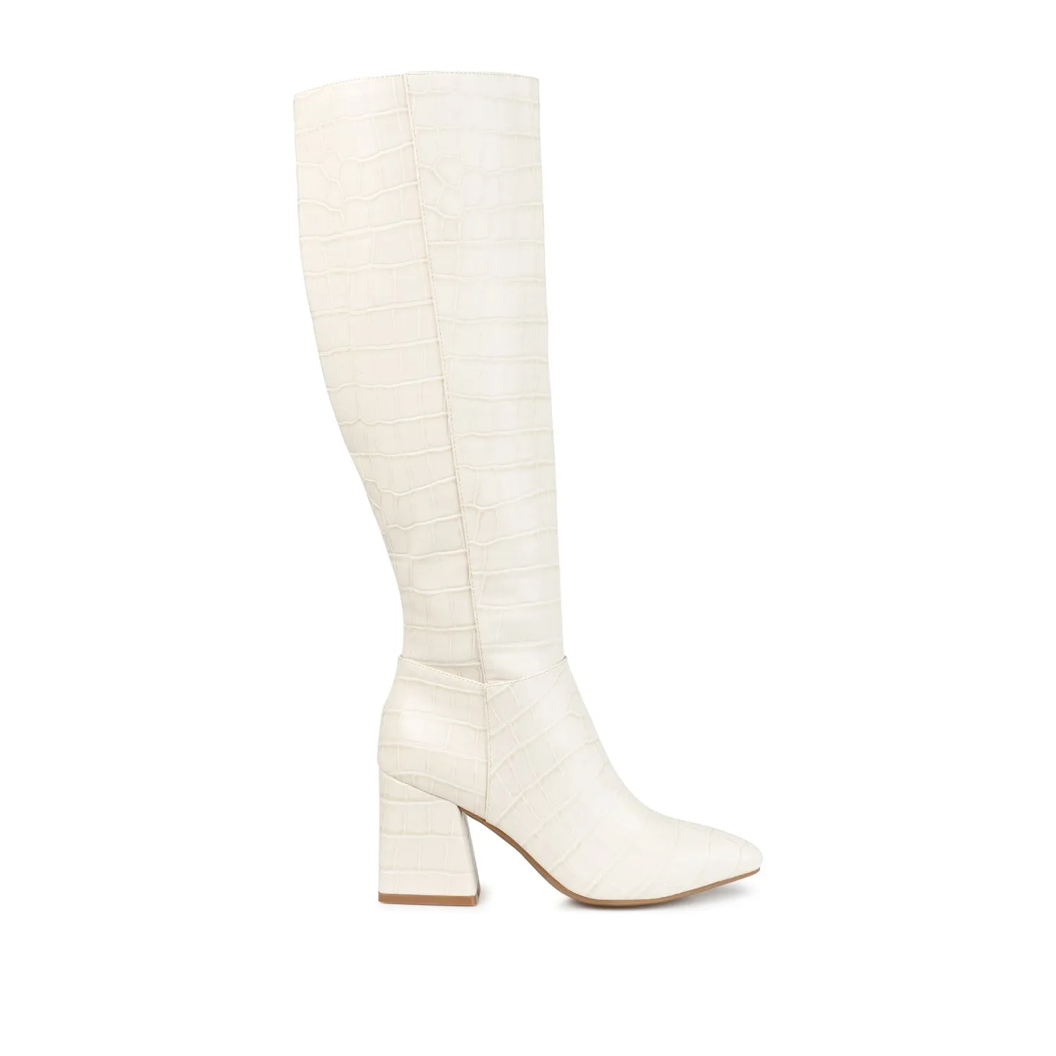 LANDREE KNEE-HIGH BOOTS IN FAUX LEATHER road trip