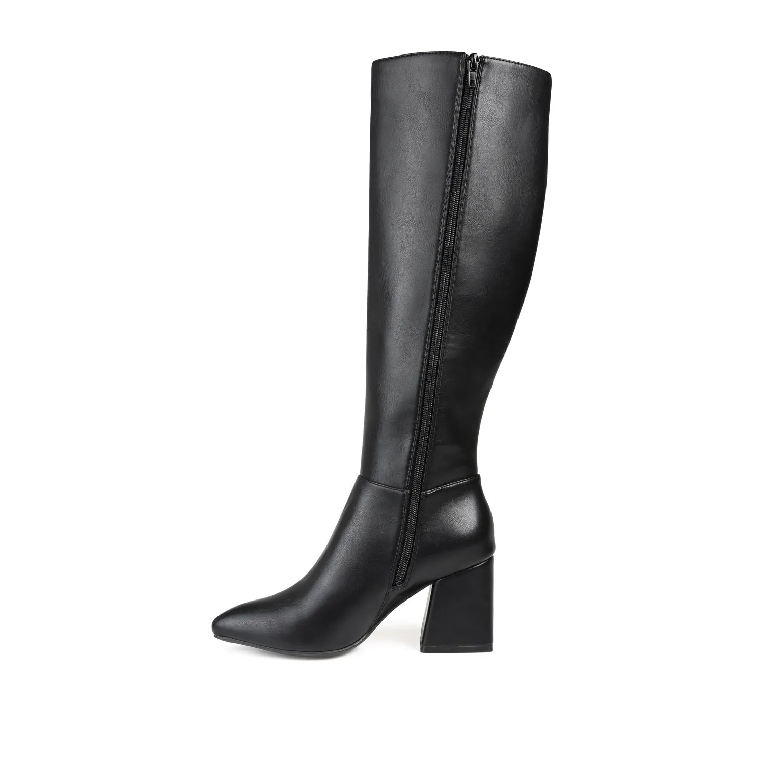 LANDREE KNEE-HIGH BOOTS IN FAUX LEATHER road trip