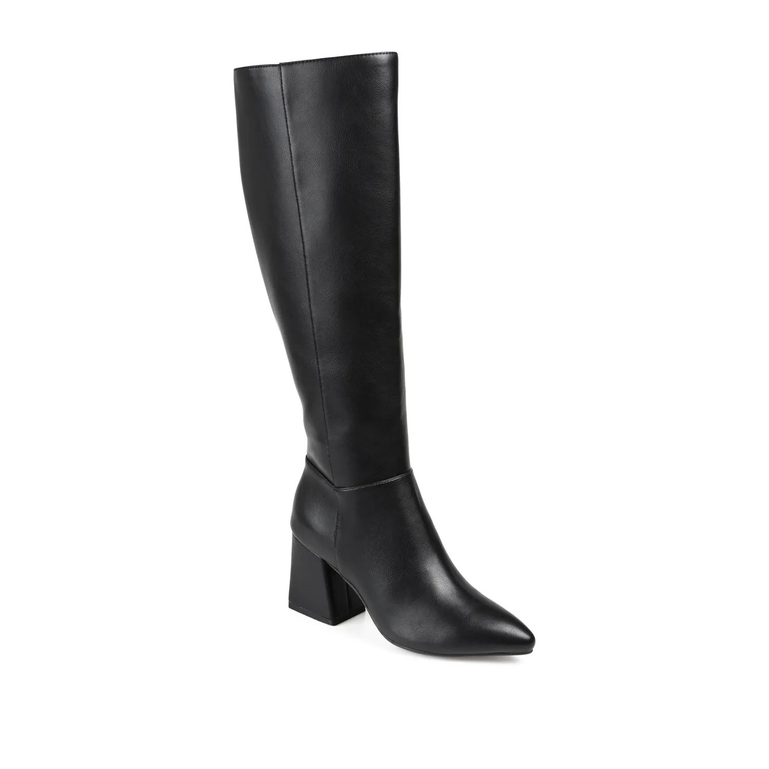 LANDREE KNEE-HIGH BOOTS IN FAUX LEATHER road trip
