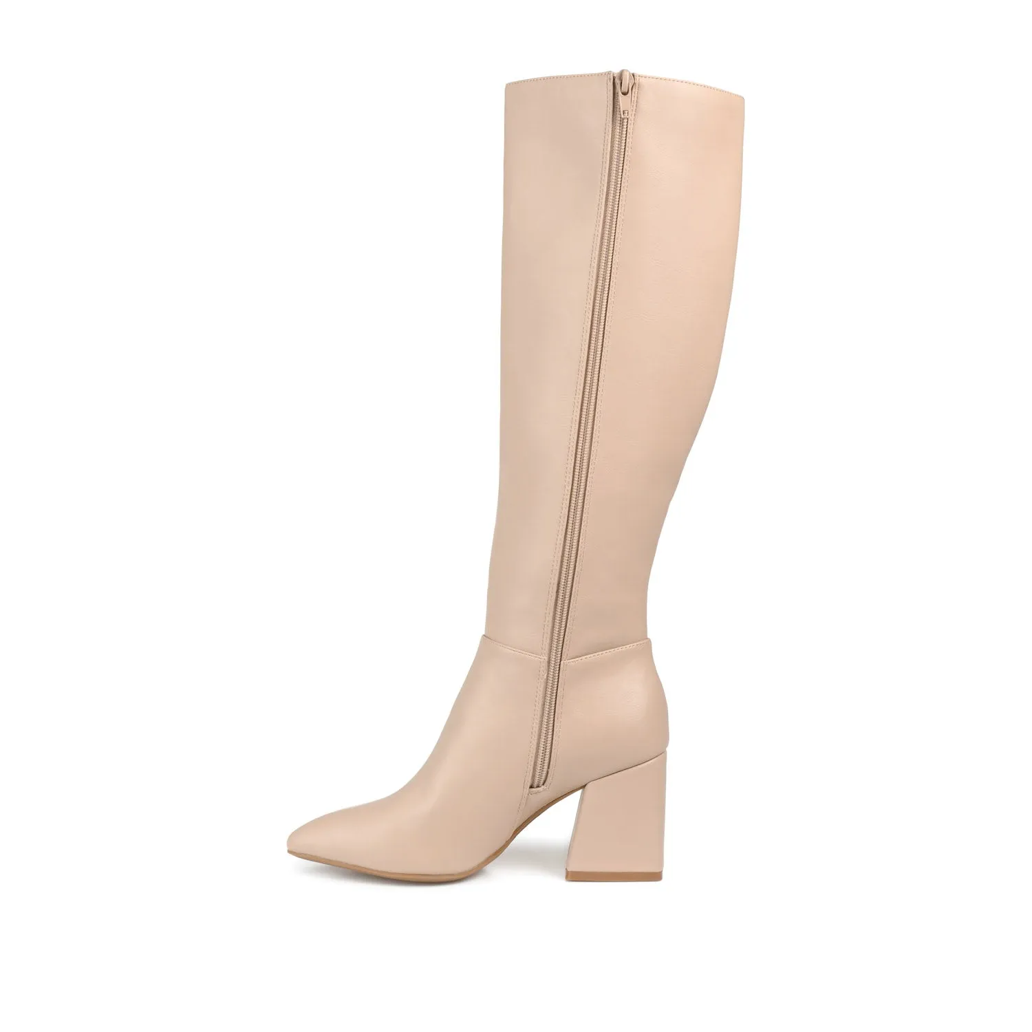 LANDREE KNEE-HIGH BOOTS IN FAUX LEATHER road trip