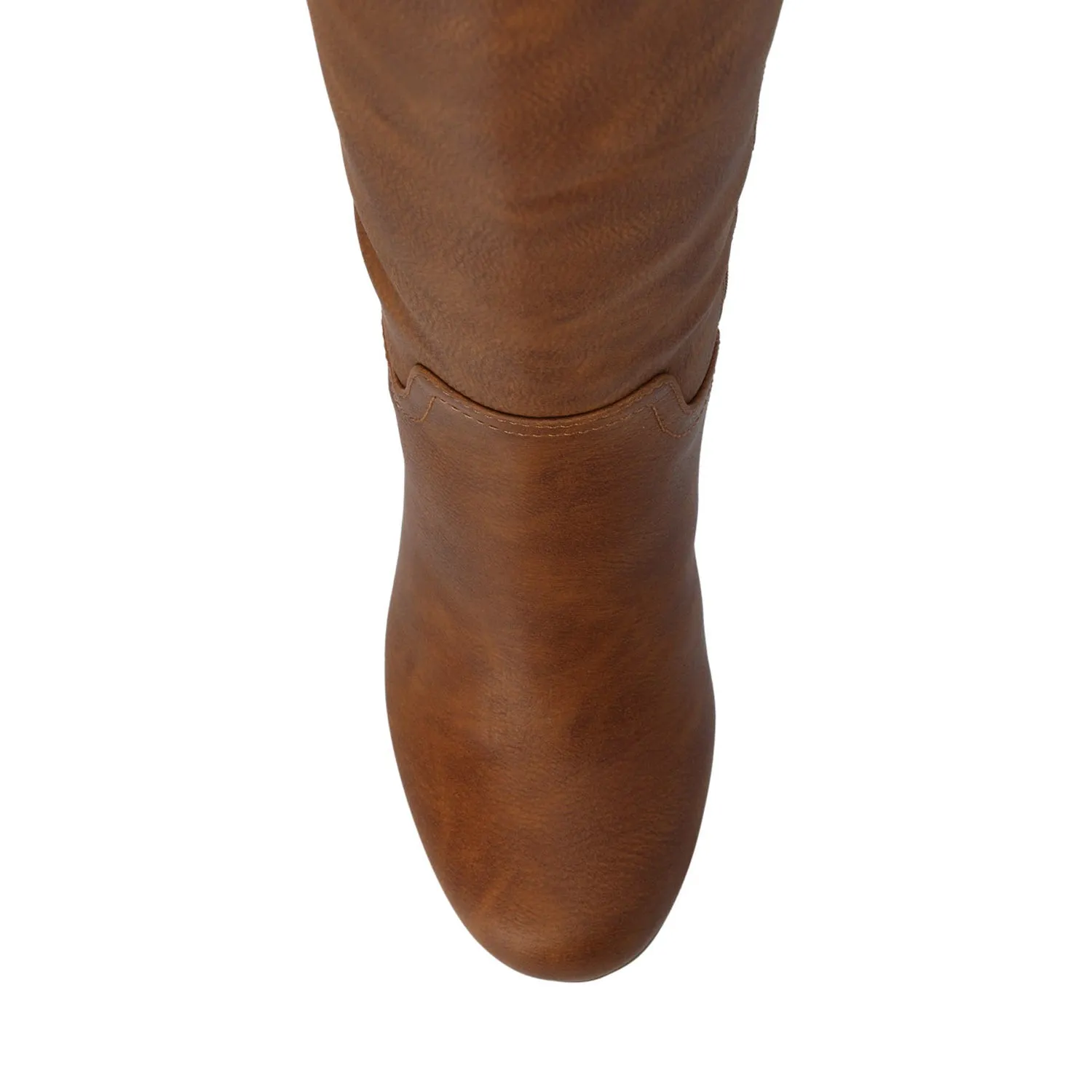 LANGLY KNEE-HIGH BOOTS IN FAUX LEATHER cabin cozy