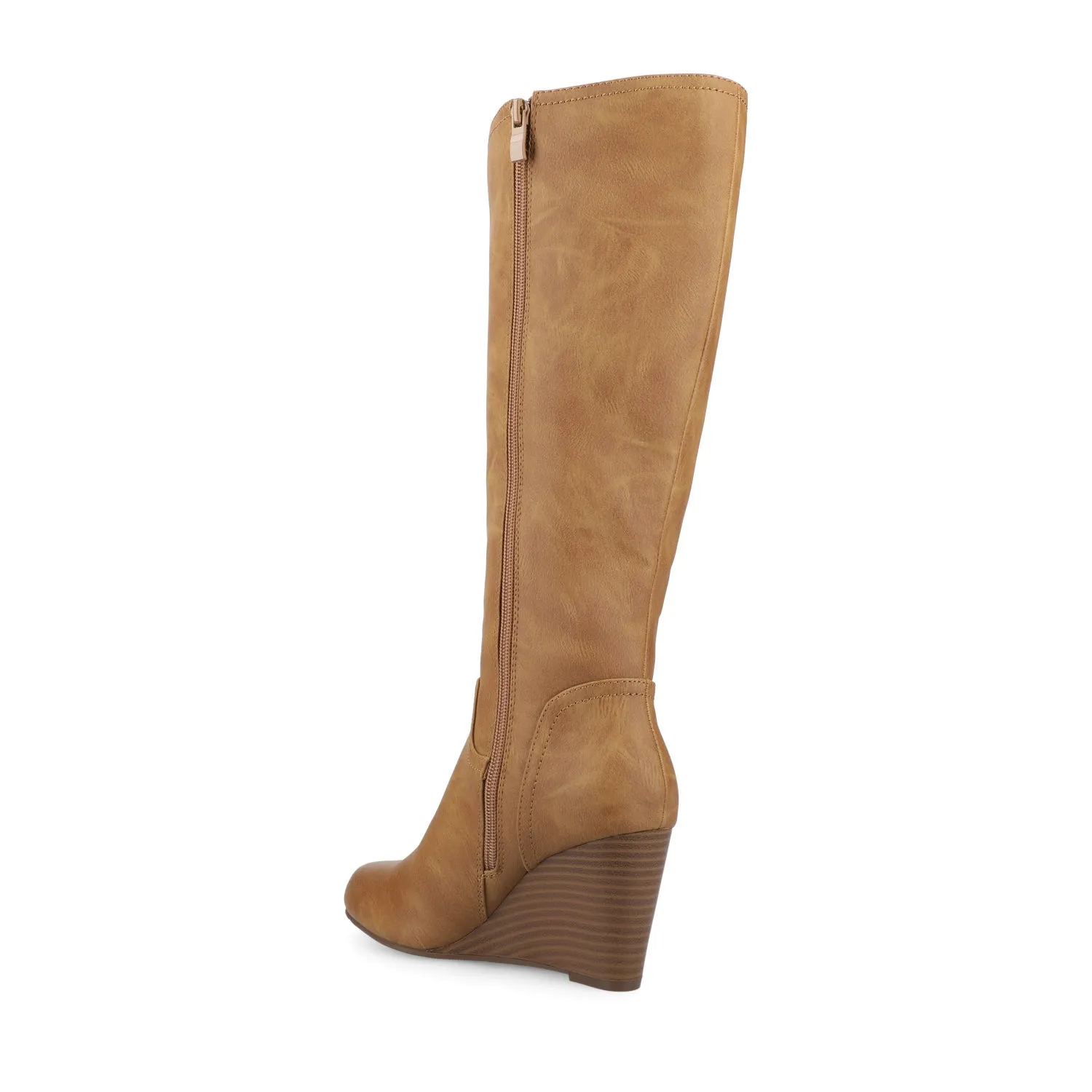 LANGLY KNEE-HIGH BOOTS IN FAUX LEATHER cabin cozy