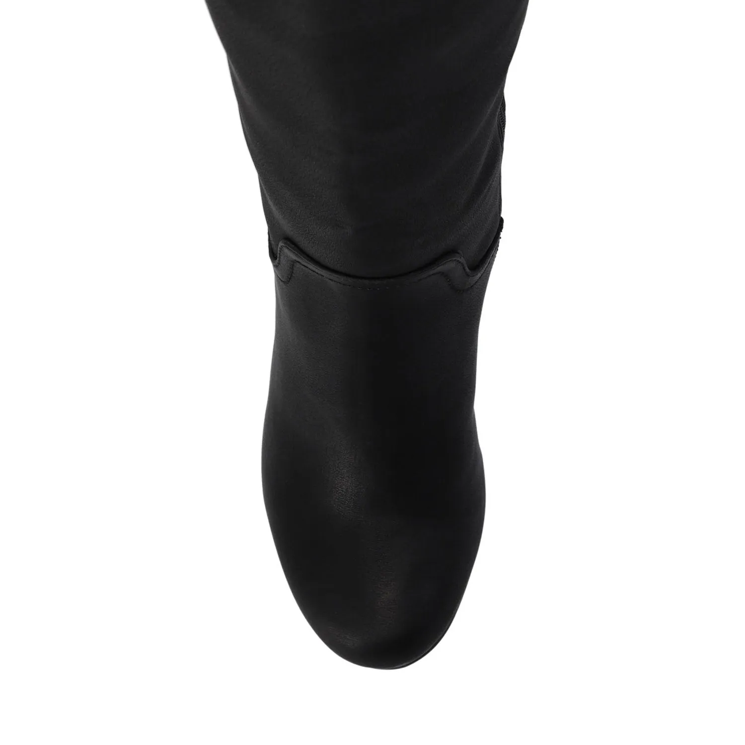 LANGLY KNEE-HIGH BOOTS IN FAUX LEATHER cabin cozy