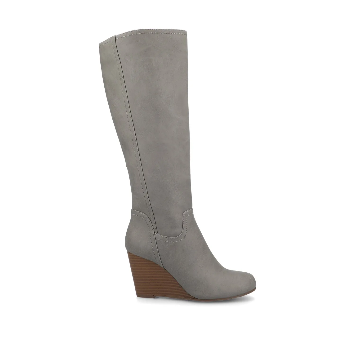 LANGLY KNEE-HIGH BOOTS IN FAUX LEATHER cabin cozy
