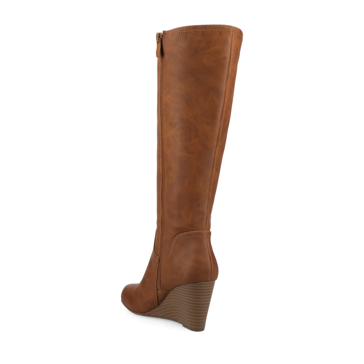 LANGLY KNEE-HIGH BOOTS IN FAUX LEATHER cabin cozy