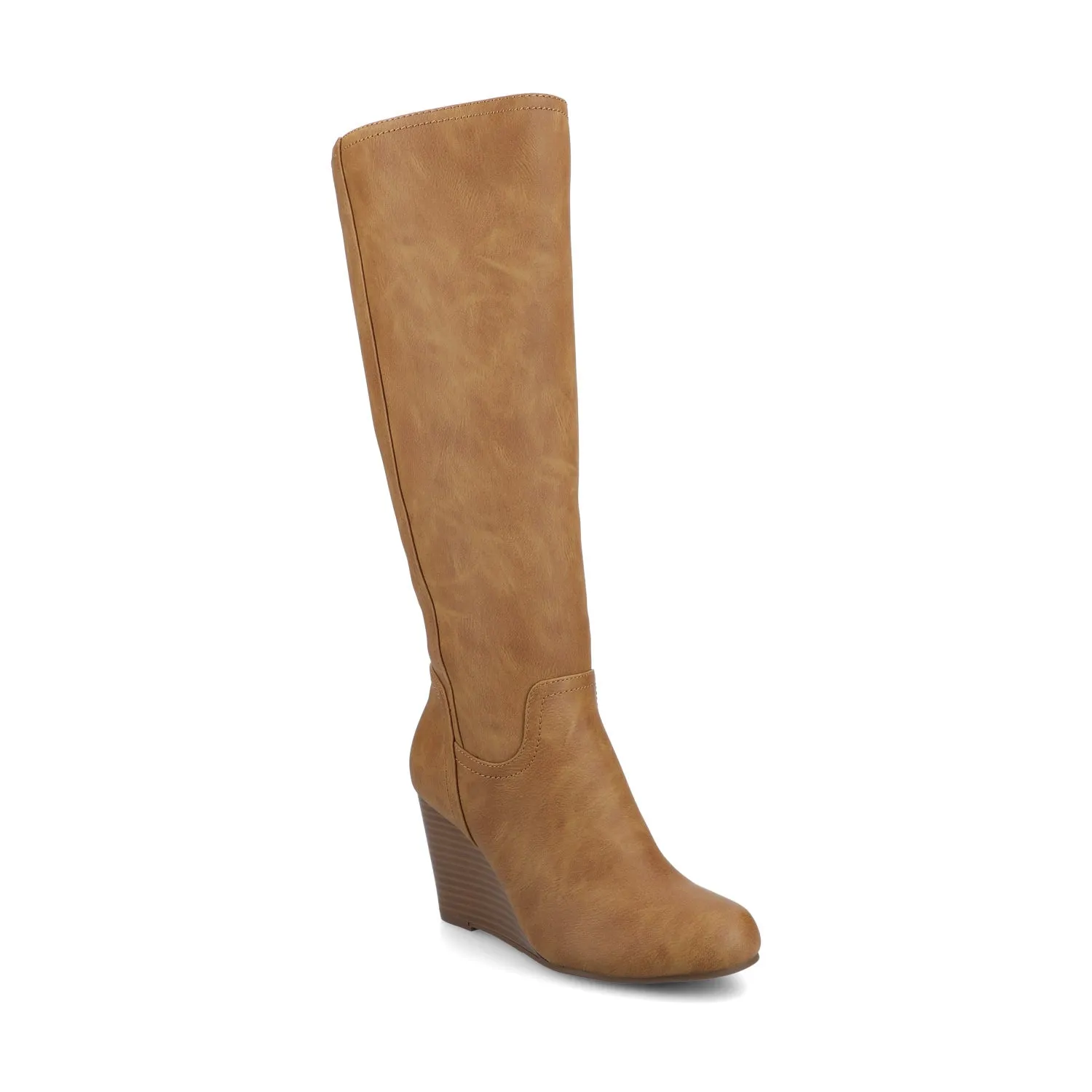 LANGLY KNEE-HIGH BOOTS IN FAUX LEATHER cabin cozy