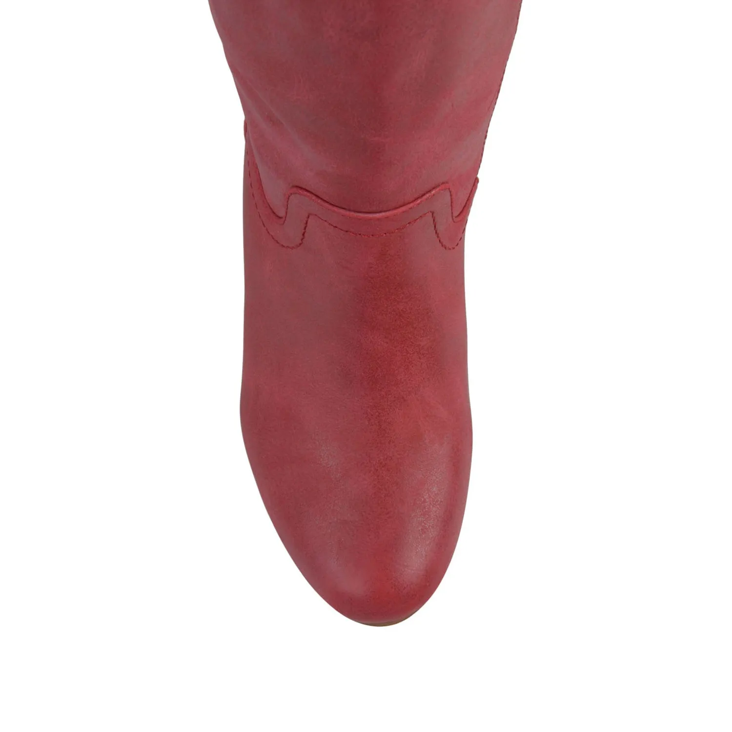 LANGLY KNEE-HIGH BOOTS IN FAUX LEATHER cabin cozy
