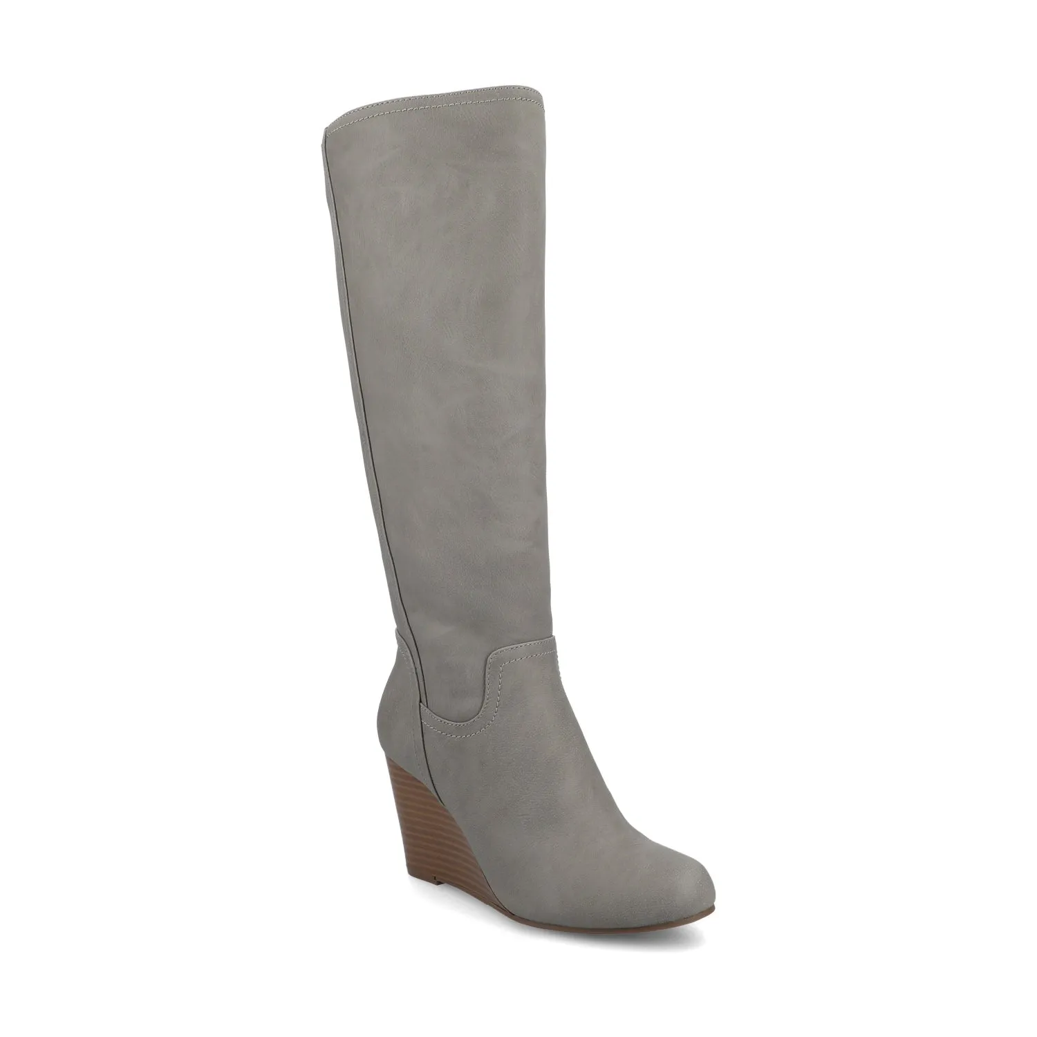 LANGLY KNEE-HIGH BOOTS IN FAUX LEATHER cabin cozy
