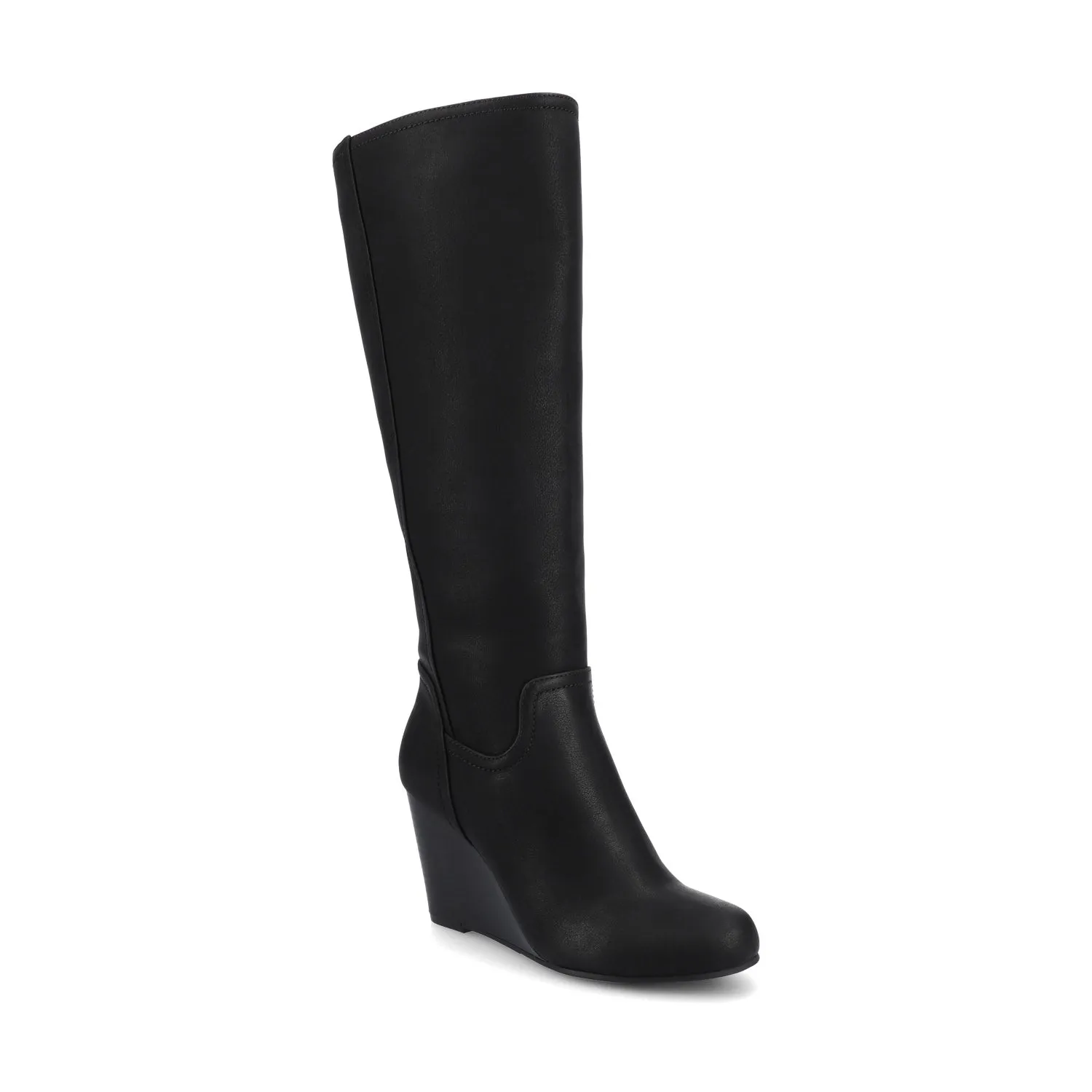 LANGLY KNEE-HIGH BOOTS IN FAUX LEATHER cabin cozy