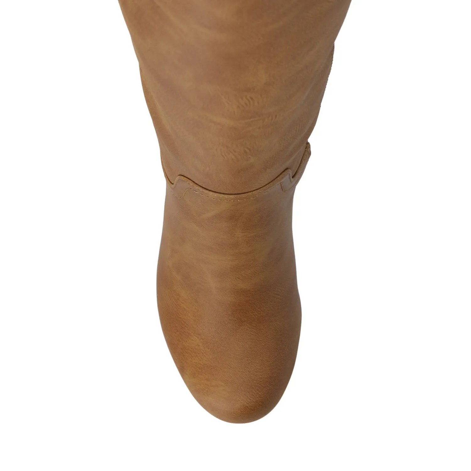 LANGLY KNEE-HIGH BOOTS IN FAUX LEATHER cabin cozy