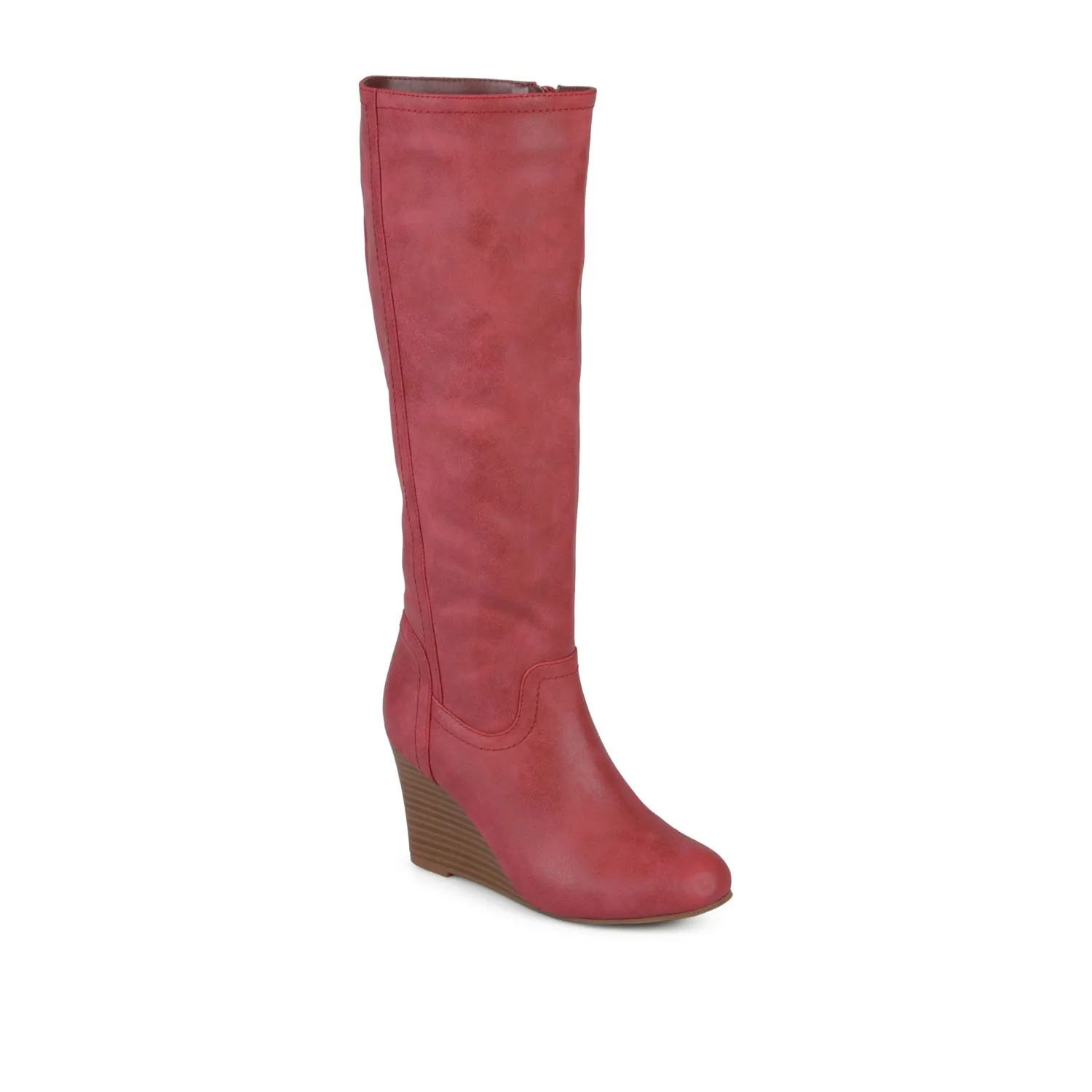 LANGLY KNEE-HIGH BOOTS IN FAUX LEATHER cabin cozy