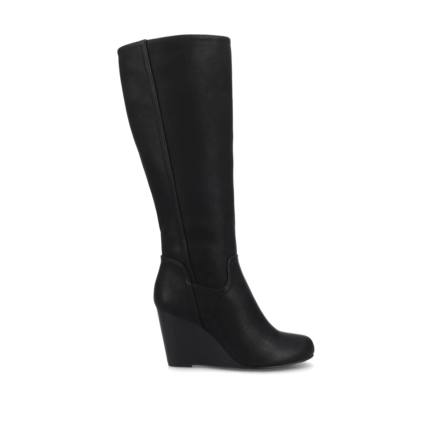 LANGLY KNEE-HIGH BOOTS IN FAUX LEATHER cabin cozy