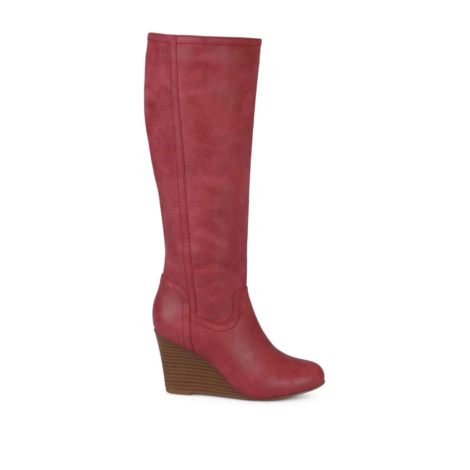 LANGLY KNEE-HIGH BOOTS IN FAUX LEATHER cabin cozy