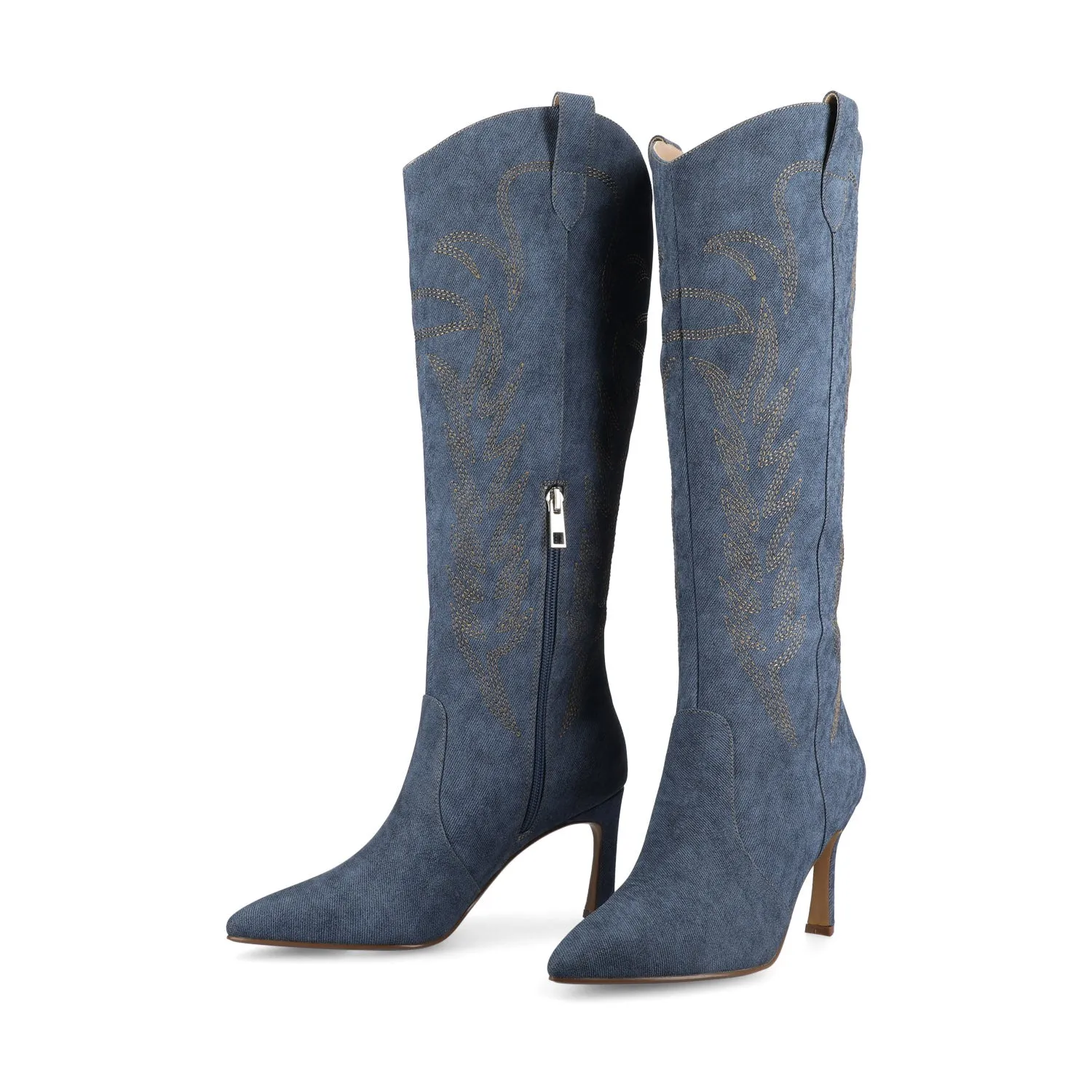 LARAMIE KNEE HIGH WESTERN BOOTS dress edge