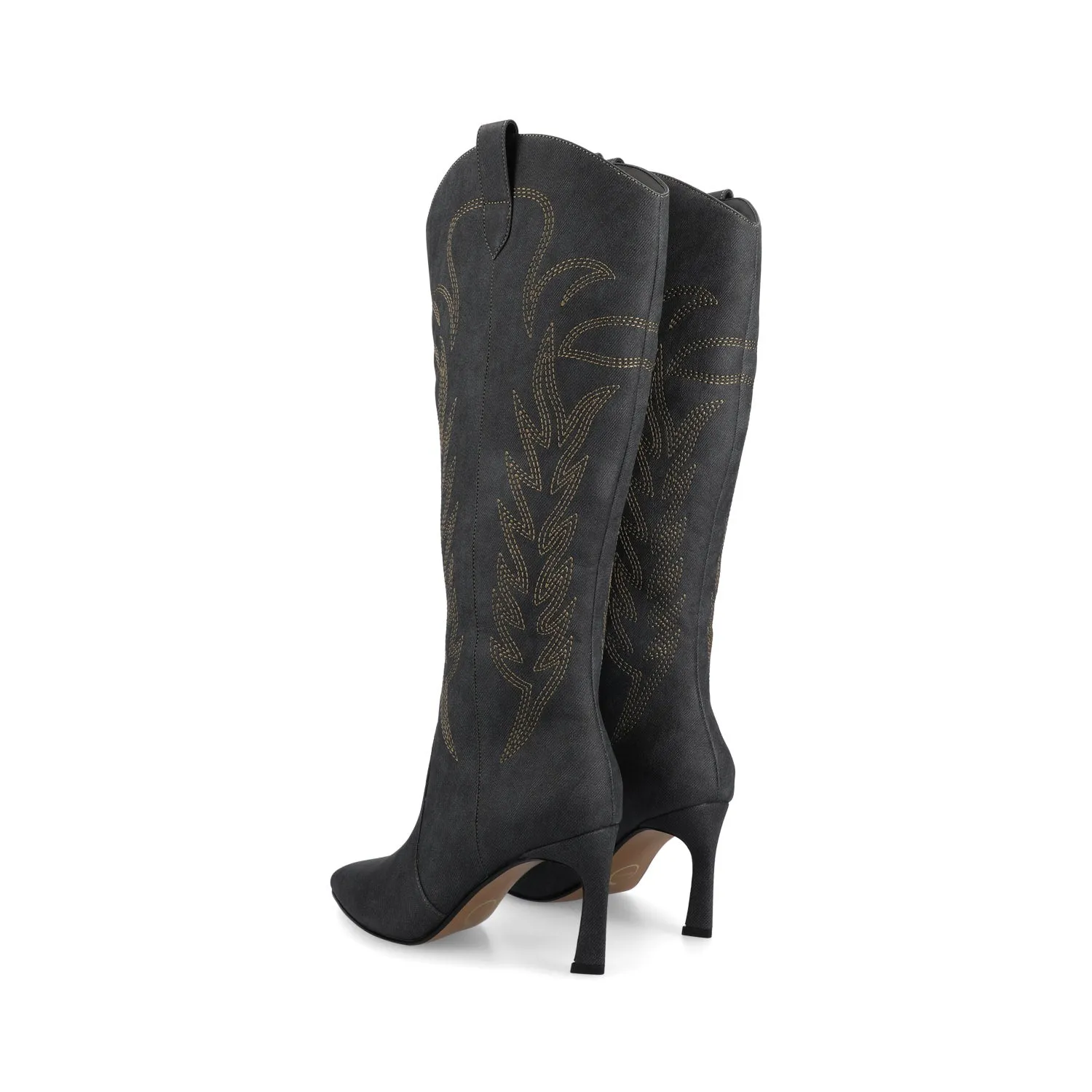 LARAMIE KNEE HIGH WESTERN BOOTS dress edge