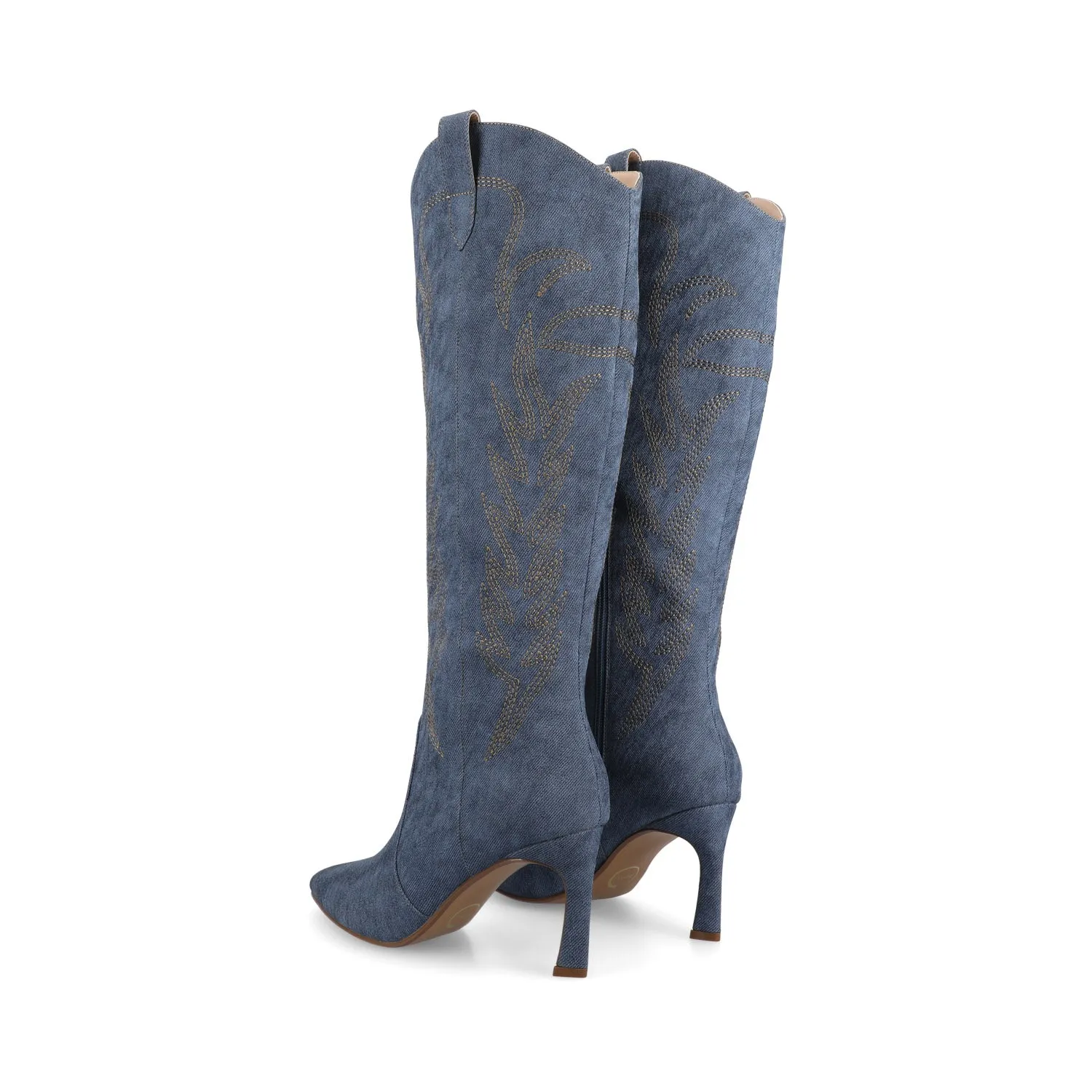 LARAMIE KNEE HIGH WESTERN BOOTS dress edge
