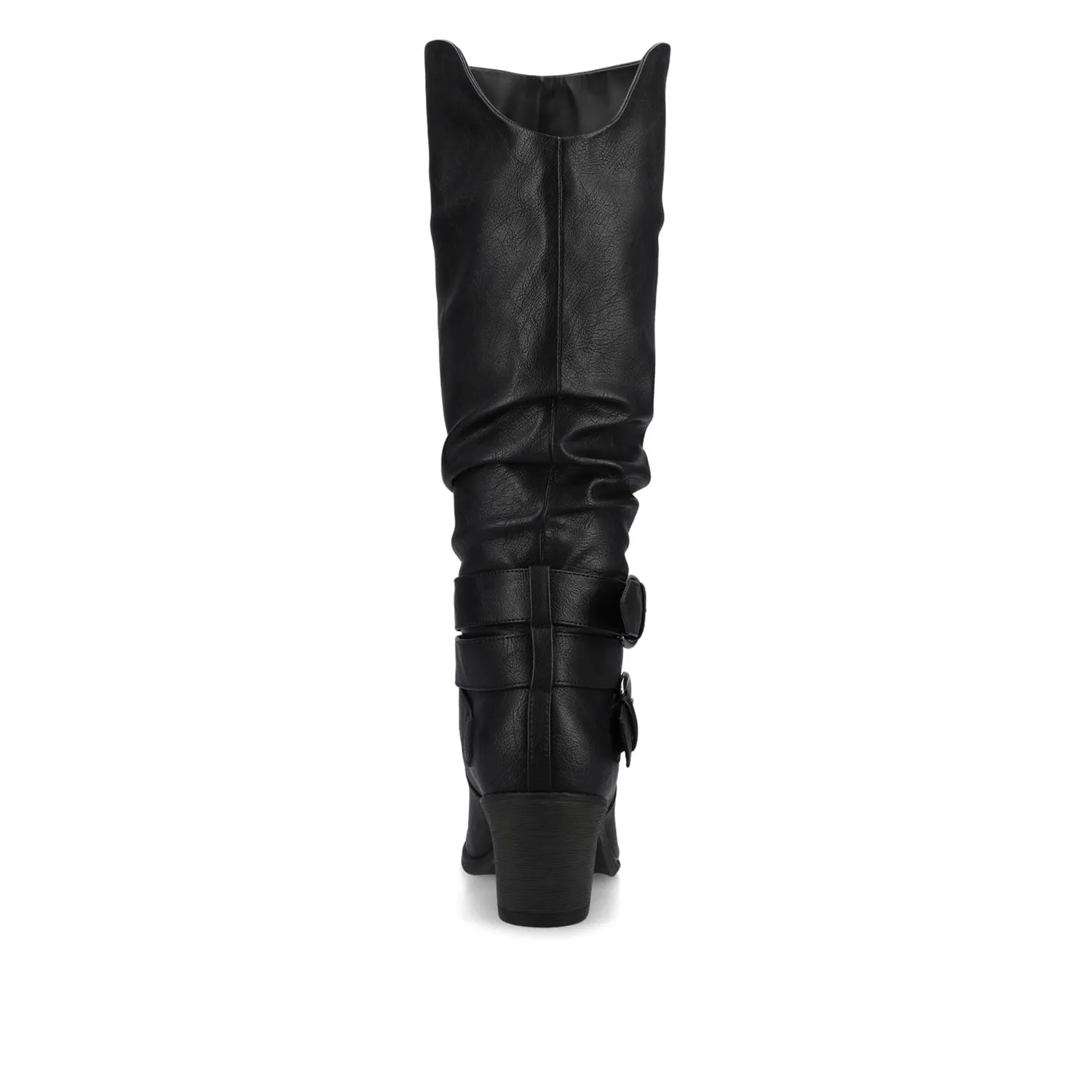 LATE KNEE-HIGH BOOTS IN FAUX LEATHER casual tough