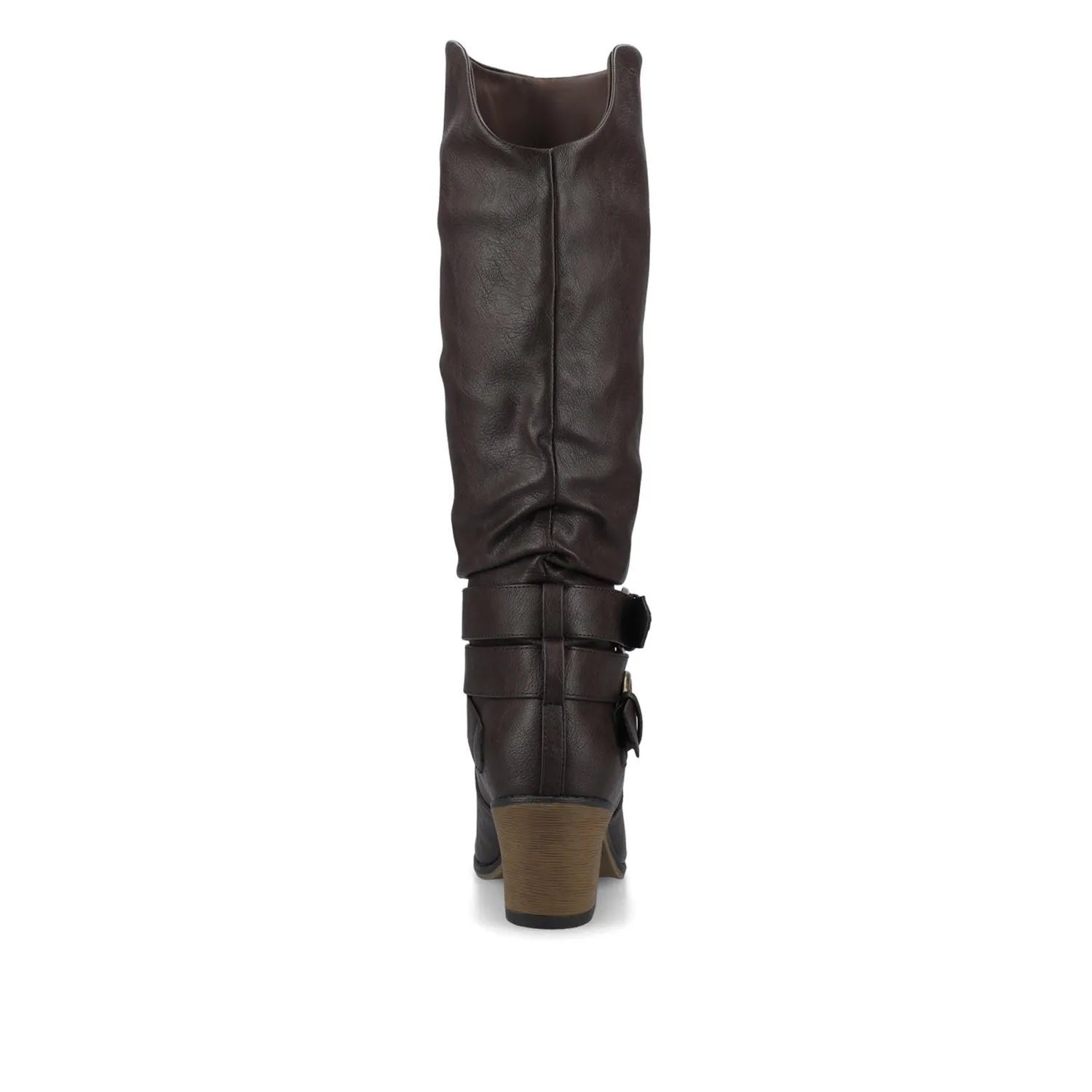 LATE KNEE-HIGH BOOTS IN FAUX LEATHER casual tough