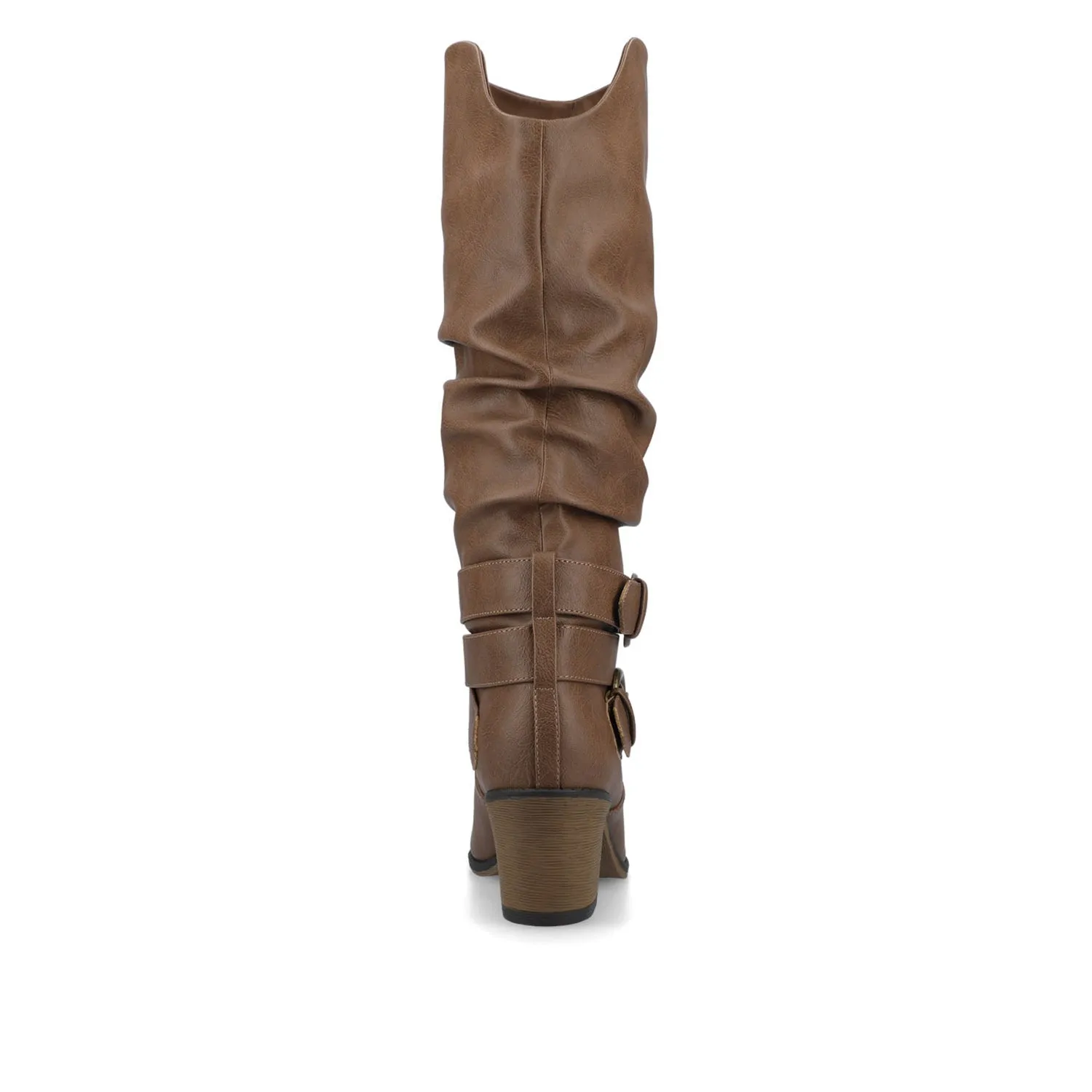 LATE KNEE-HIGH BOOTS IN FAUX LEATHER casual tough