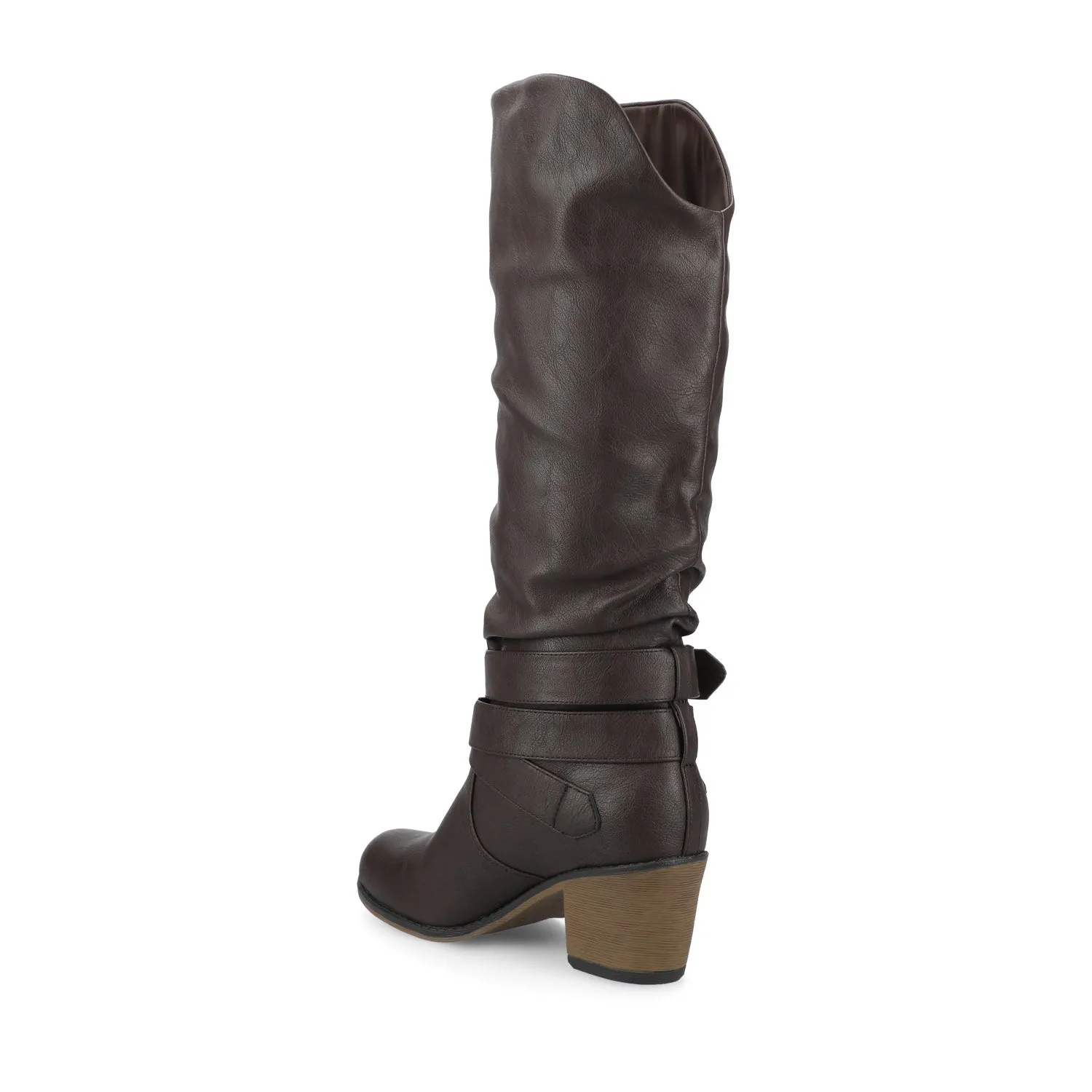 LATE KNEE-HIGH BOOTS IN FAUX LEATHER casual tough