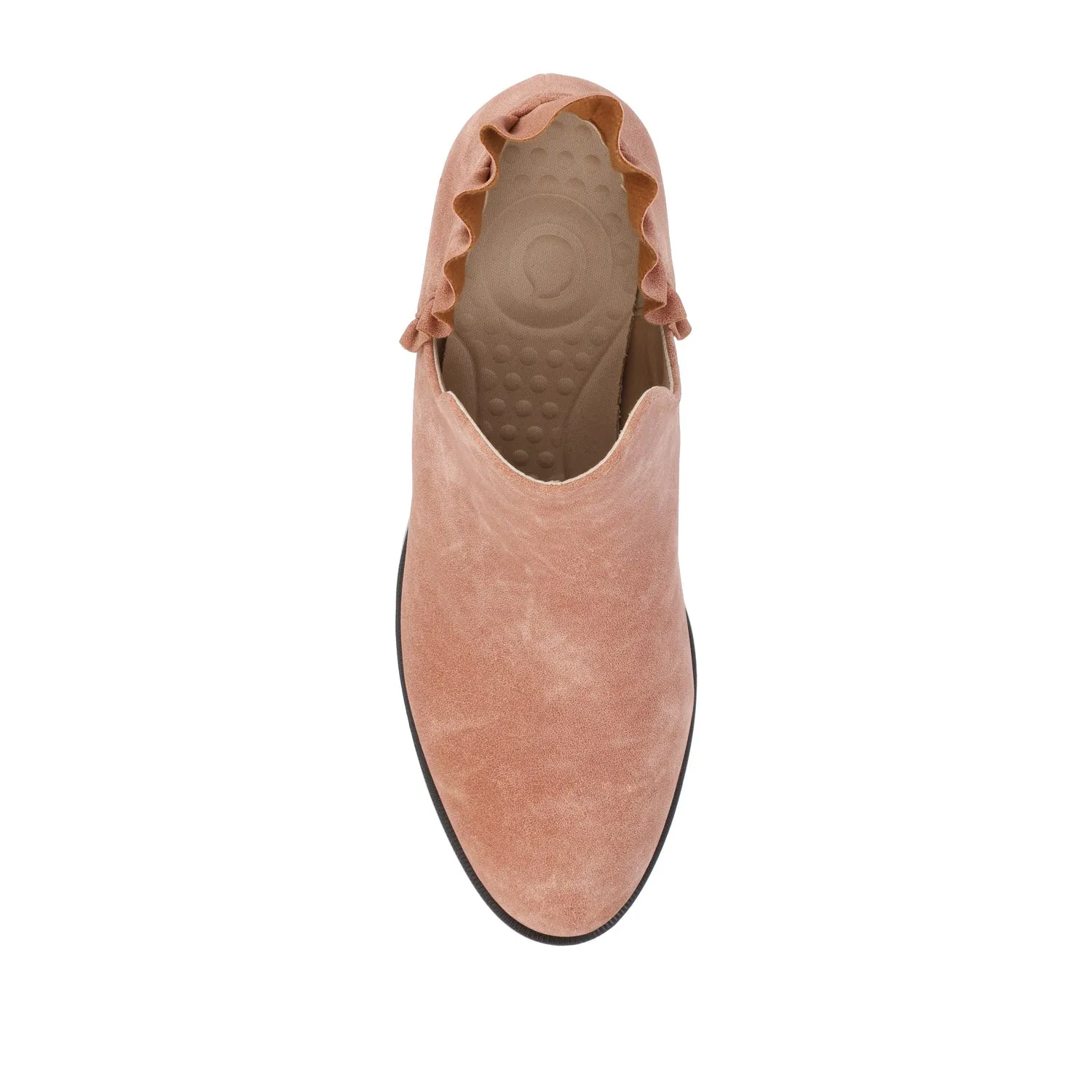 LENNIE BLOCK HEELED BOOTIES IN FAUX LEATHER wind block