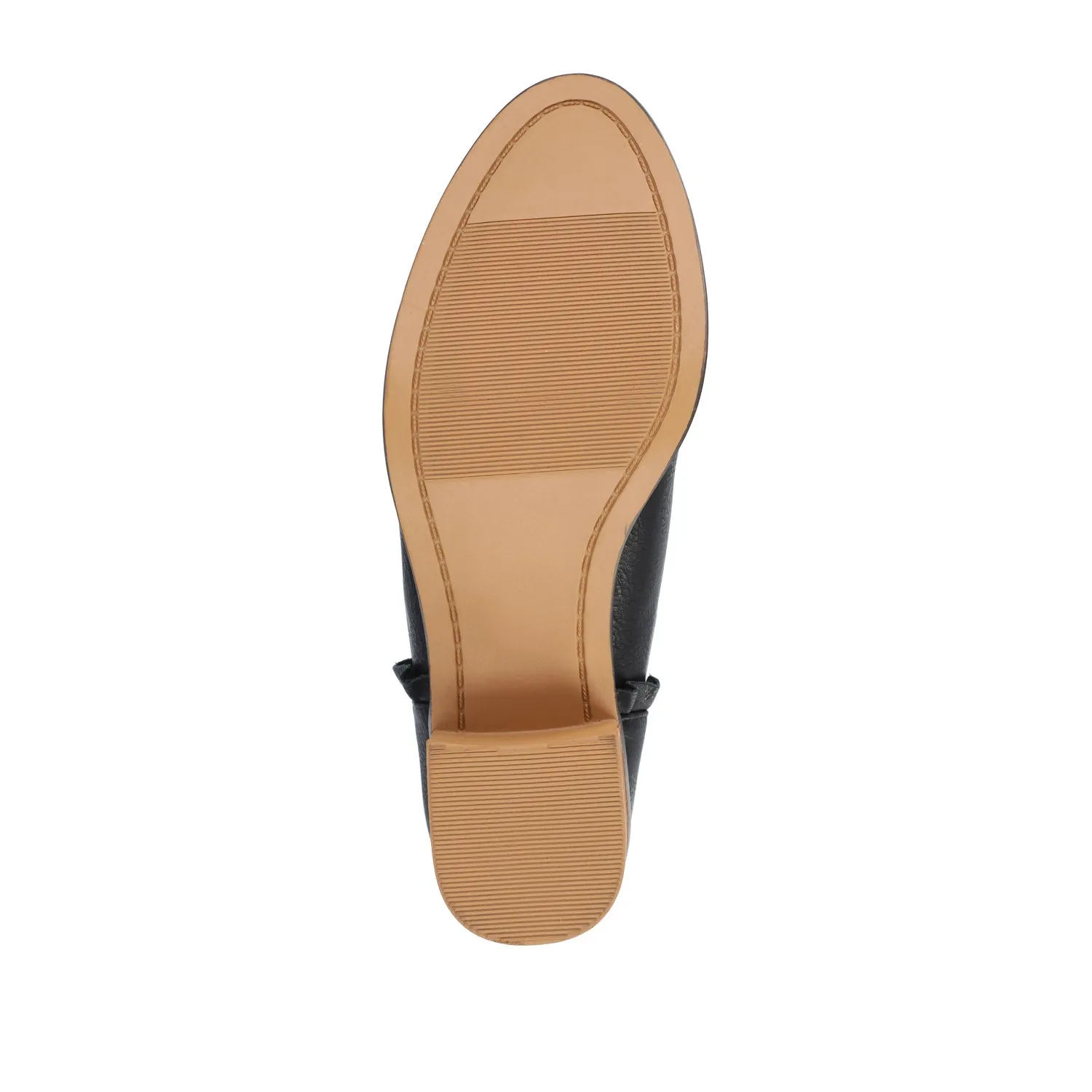 LENNIE BLOCK HEELED BOOTIES IN FAUX LEATHER wind block