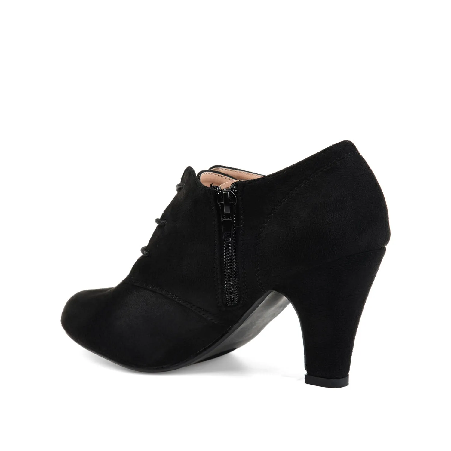 LEONA LACE-UP BOOTIES IN FAUX SUEDE winter fit