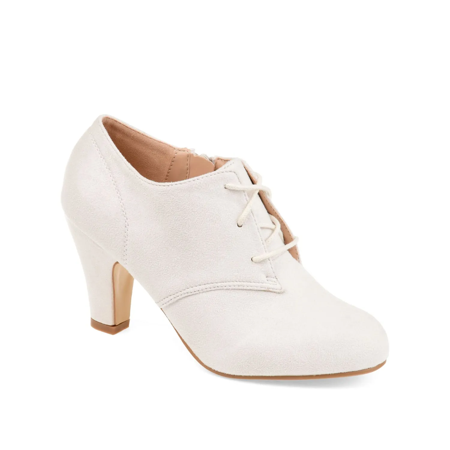 LEONA LACE-UP BOOTIES IN FAUX SUEDE winter fit