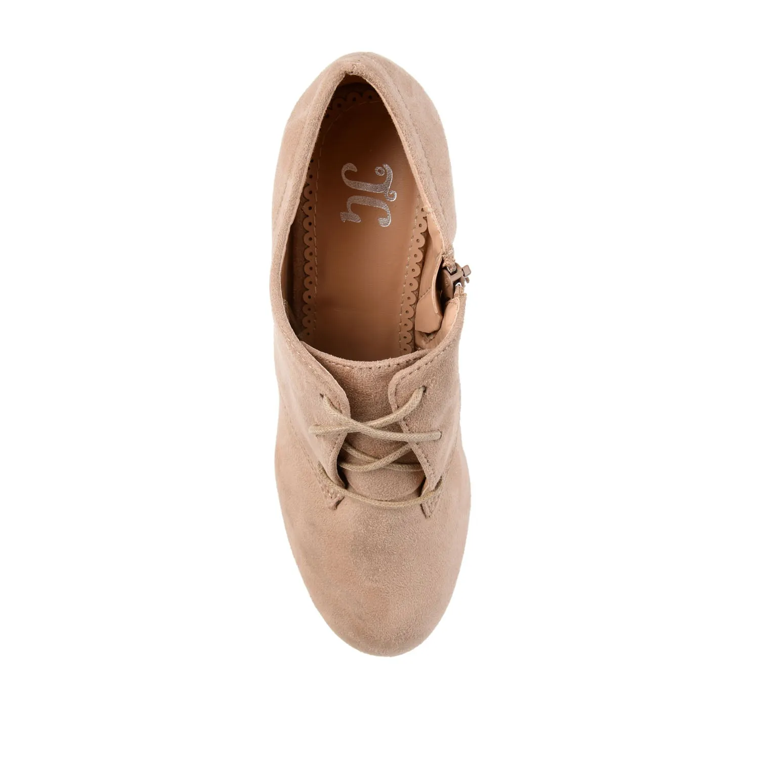 LEONA LACE-UP BOOTIES IN FAUX SUEDE winter fit