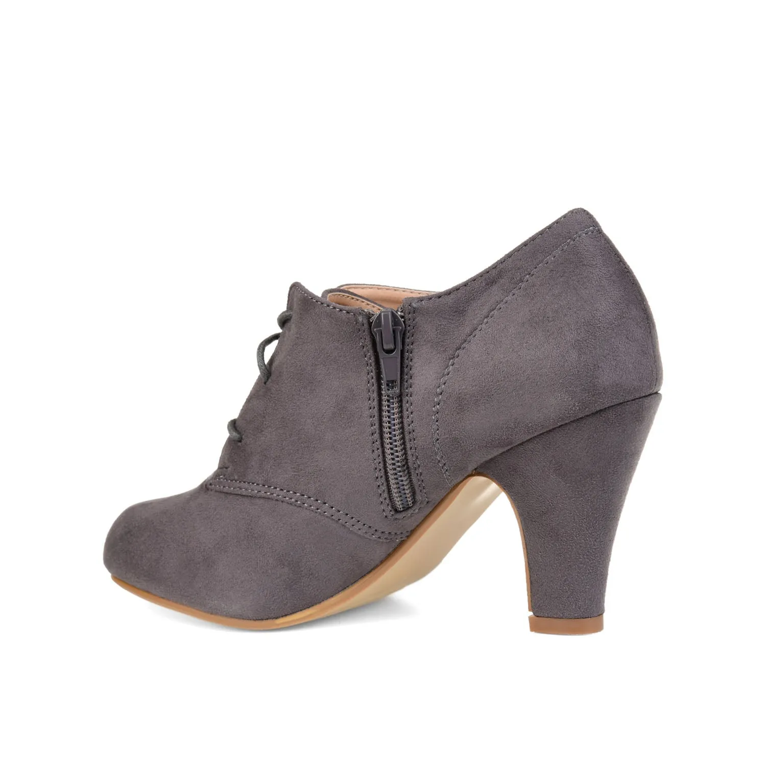 LEONA LACE-UP BOOTIES IN FAUX SUEDE winter fit