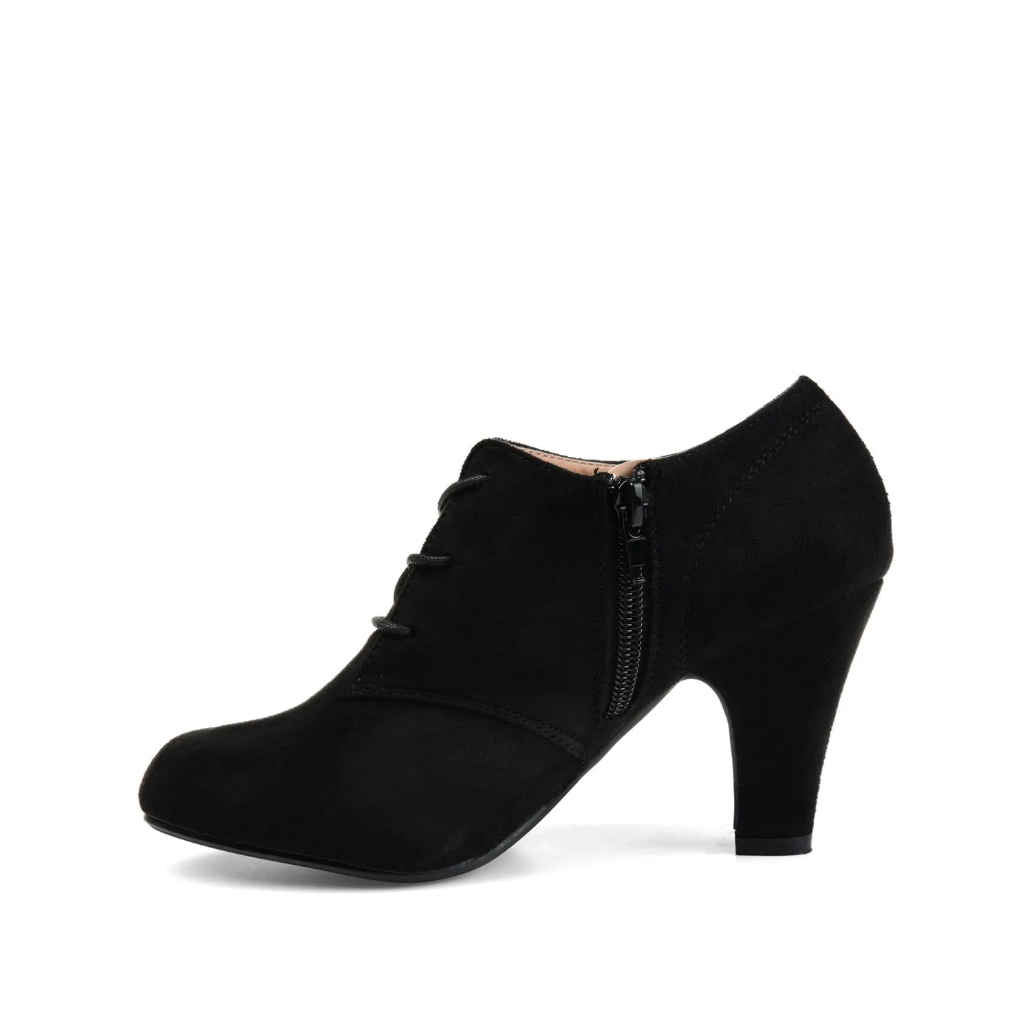 LEONA LACE-UP BOOTIES IN FAUX SUEDE winter fit