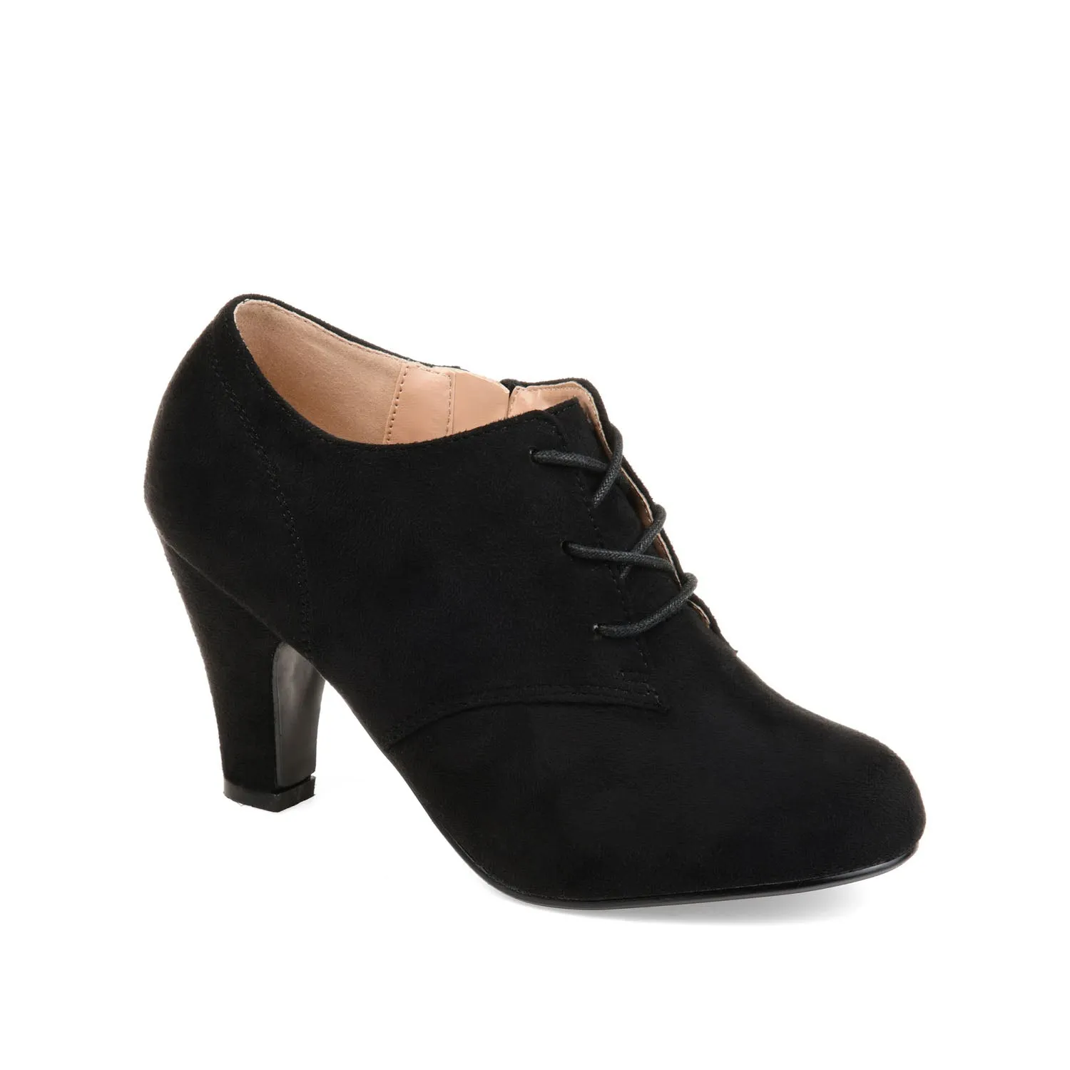 LEONA LACE-UP BOOTIES IN FAUX SUEDE winter fit