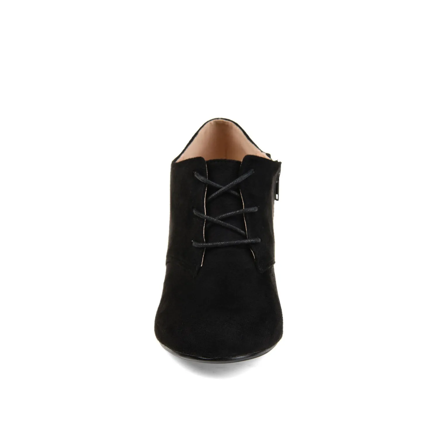 LEONA LACE-UP BOOTIES IN FAUX SUEDE winter fit