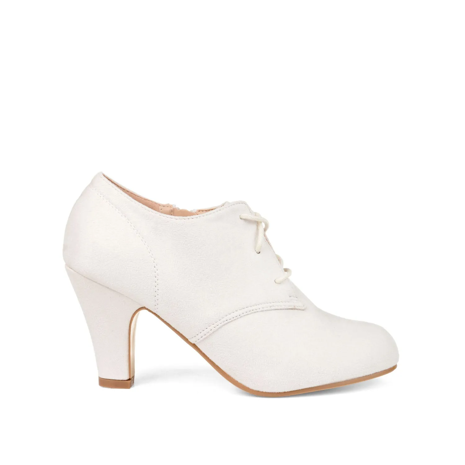 LEONA LACE-UP BOOTIES IN FAUX SUEDE winter fit