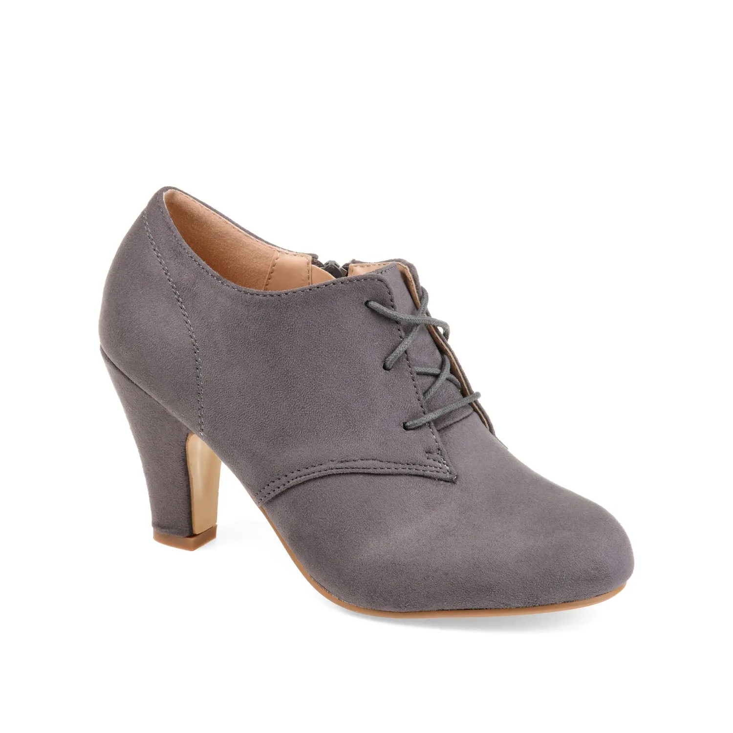 LEONA LACE-UP BOOTIES IN FAUX SUEDE winter fit