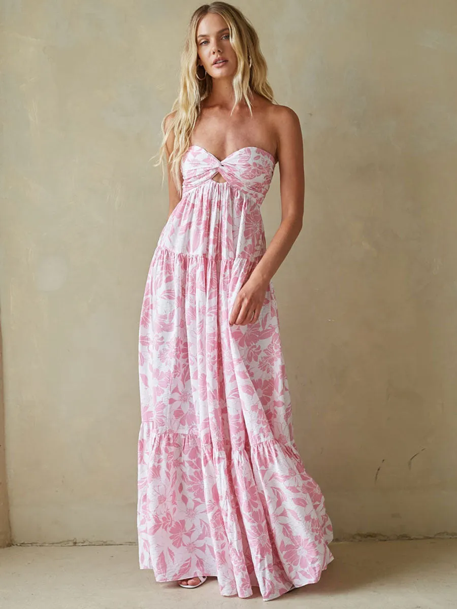Lilo Strapless Maxi Dress match fast