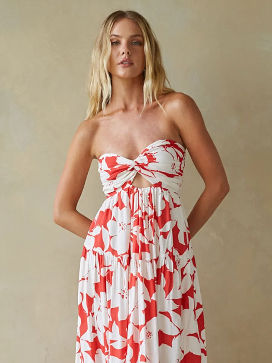 Lilo Strapless Maxi Dress match fast