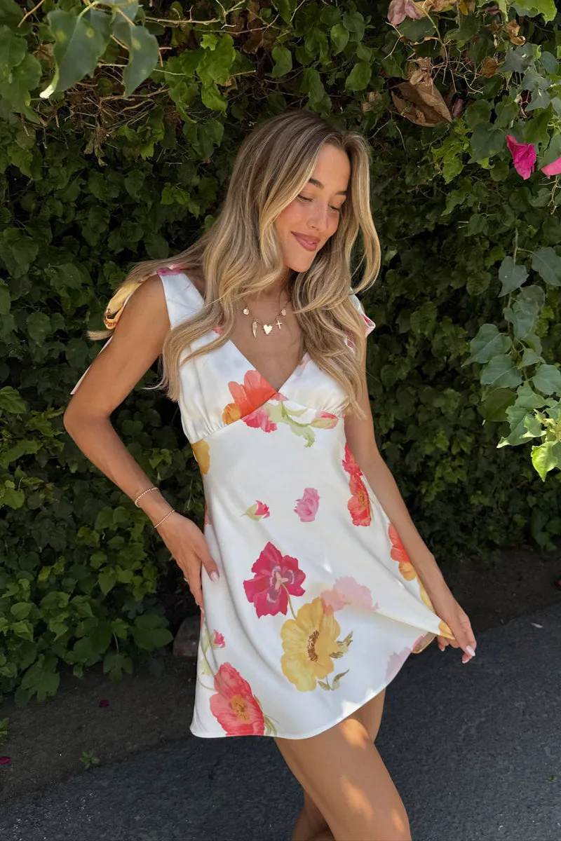 Linden Floral Mini Dress match fast