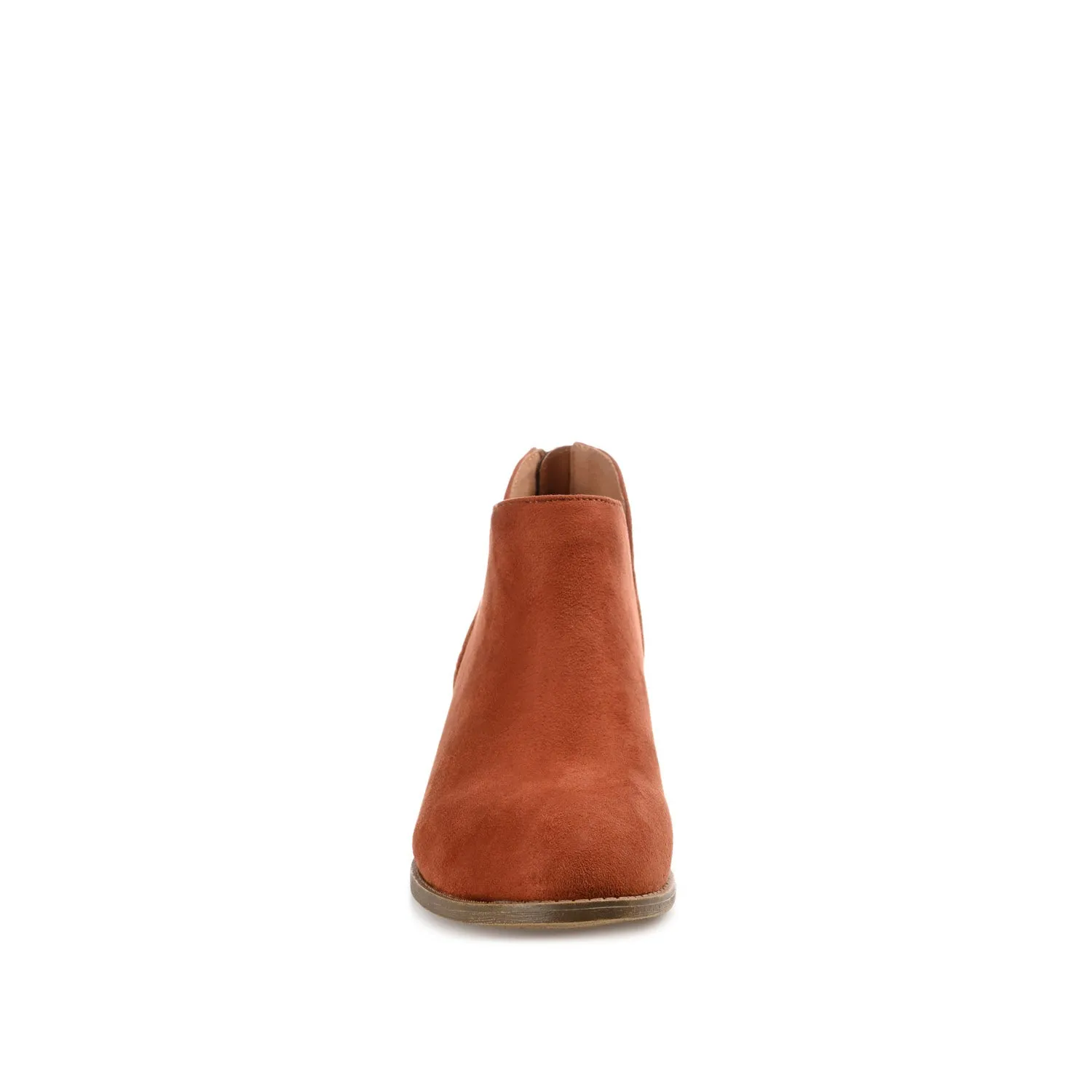 LIVVY ZIP-UP BOOTIES IN FAUX SUEDE autumn street